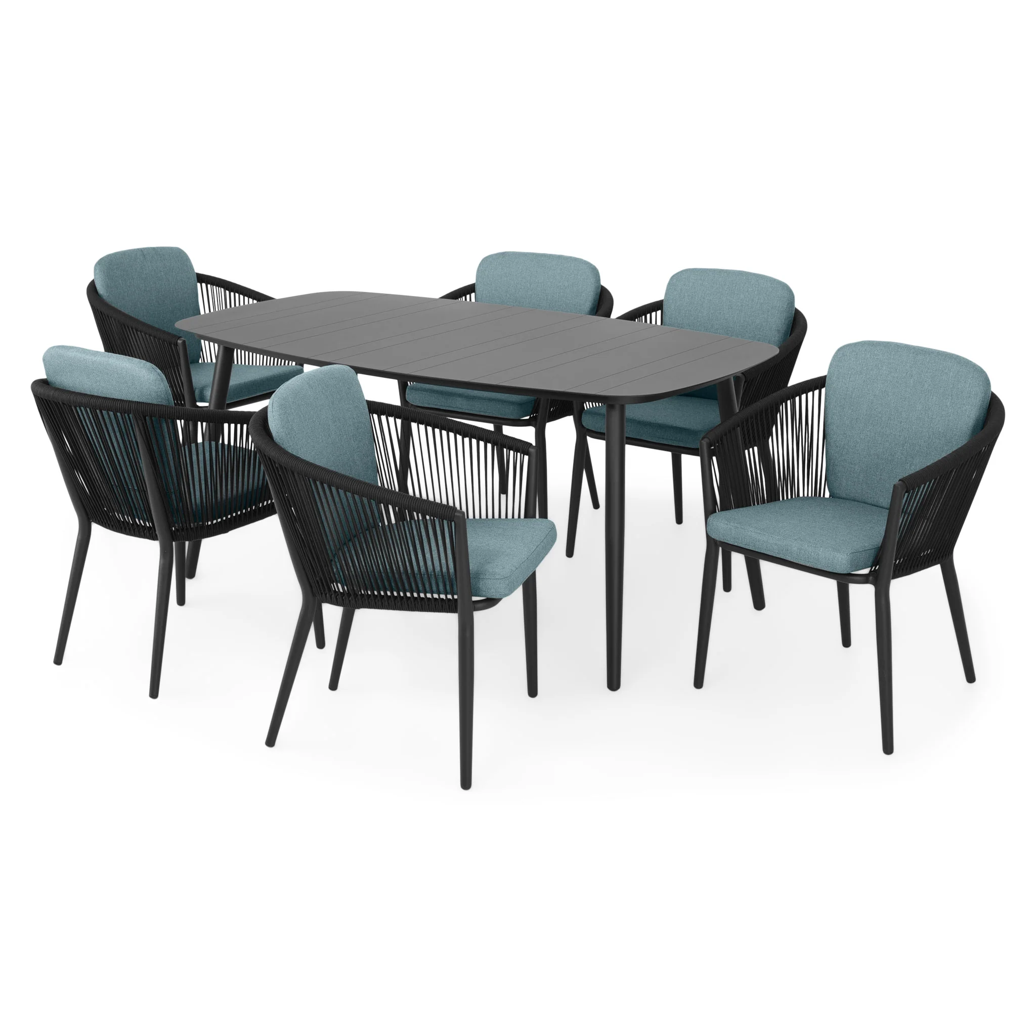 ORSO Set mobilier terasă/grădină, 6 scaune și masă - Image 28