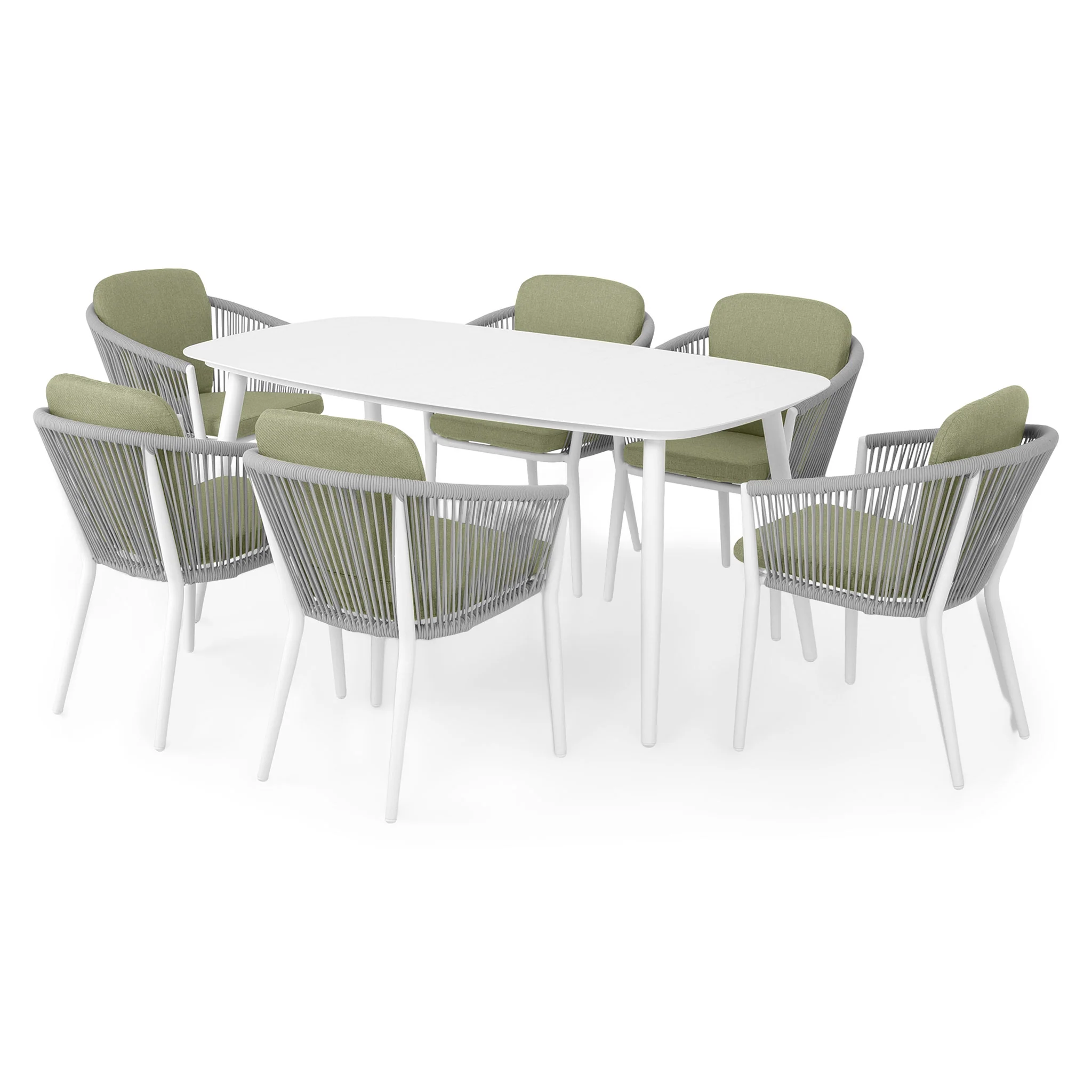 ORSO Set mobilier terasă/grădină, 6 scaune și masă - Image 43
