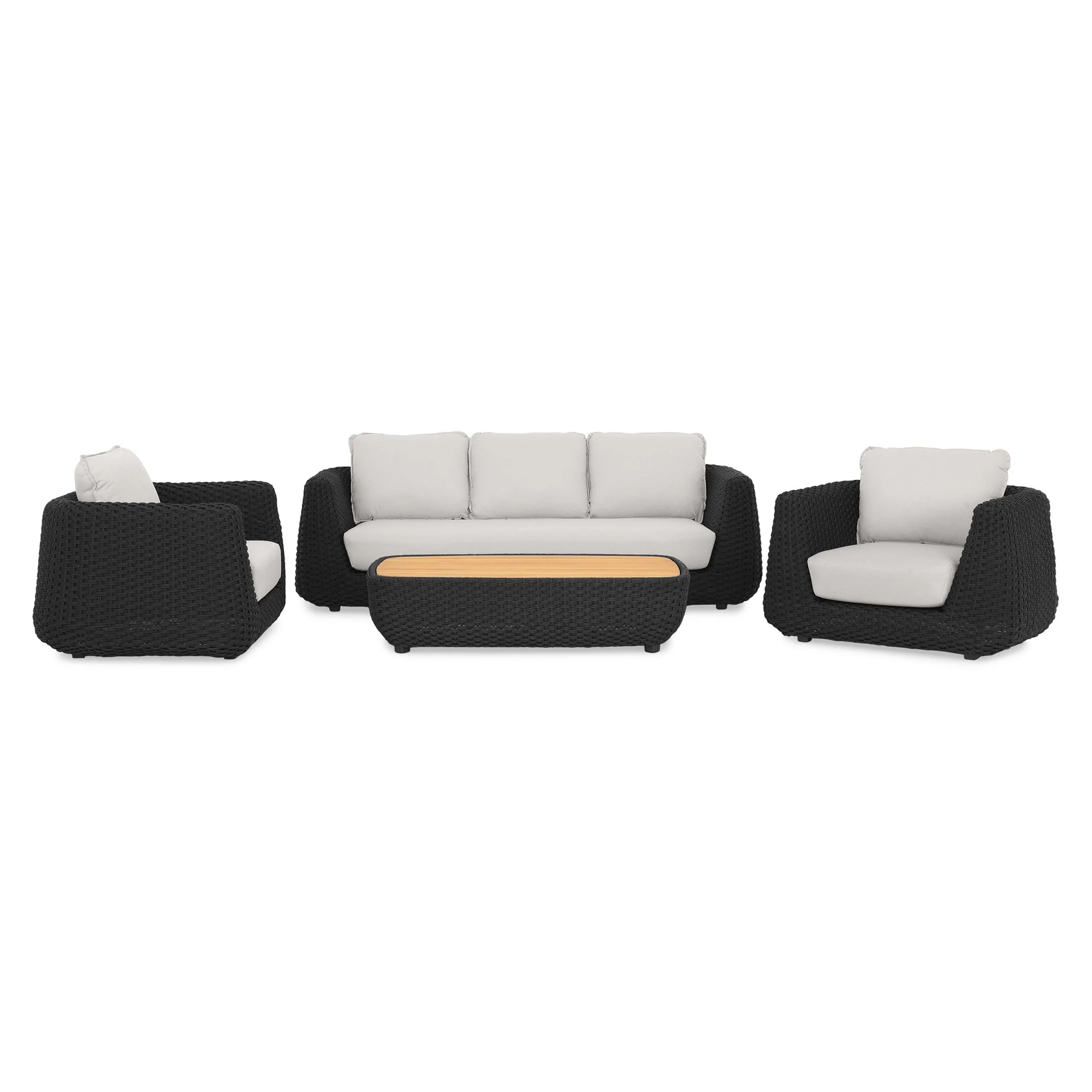 SAINT TROPEZ Set mobilier terasă/grădină, 2 fotolii, canapea și măsuță - Image 22