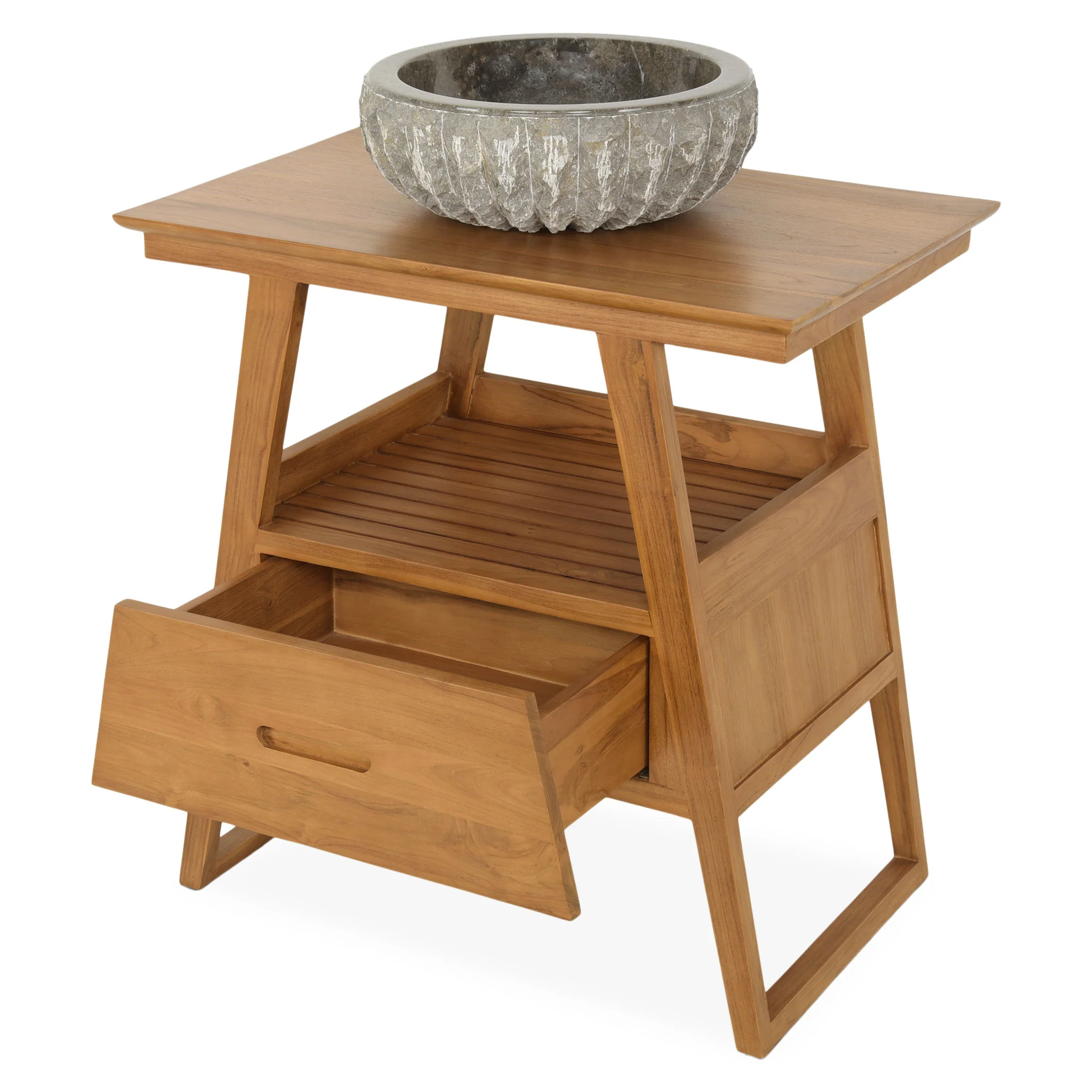 MIZU Set mobilier baie, mască lavoar și lavoar marmură - Image 3