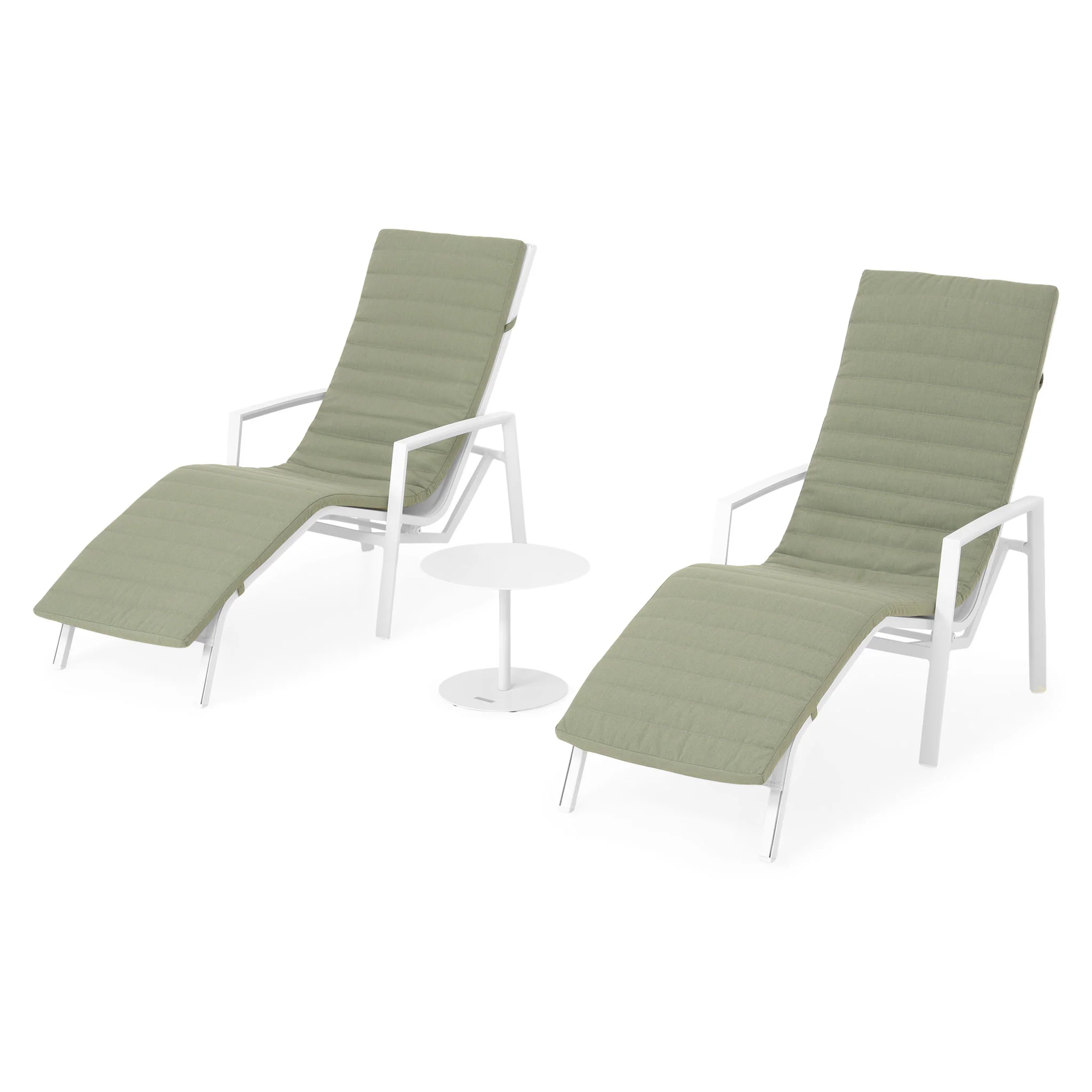 ACCOR/COSMO Set mobilier terasă/grădină, 2 șezlonguri și măsuță - Image 2