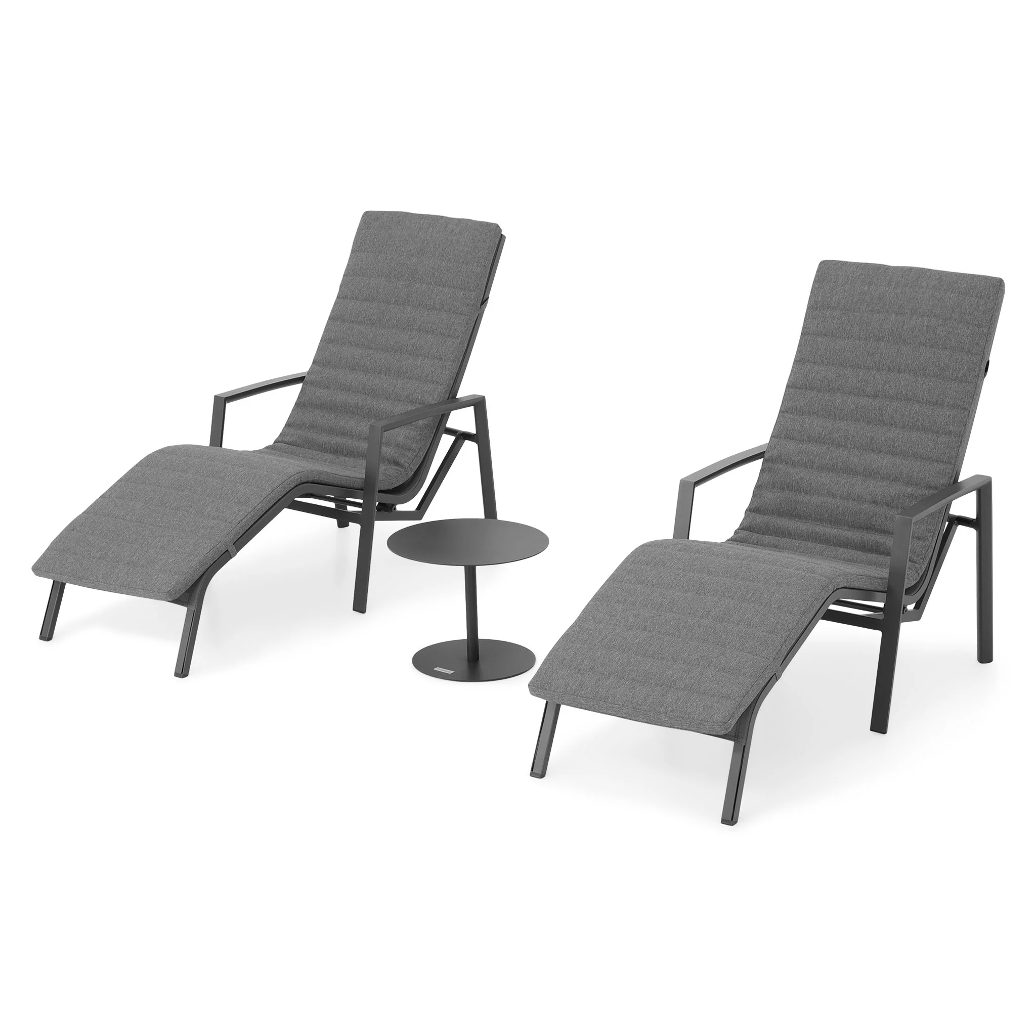 ACCOR/COSMO Set mobilier terasă/grădină, 2 șezlonguri și măsuță - Image 9