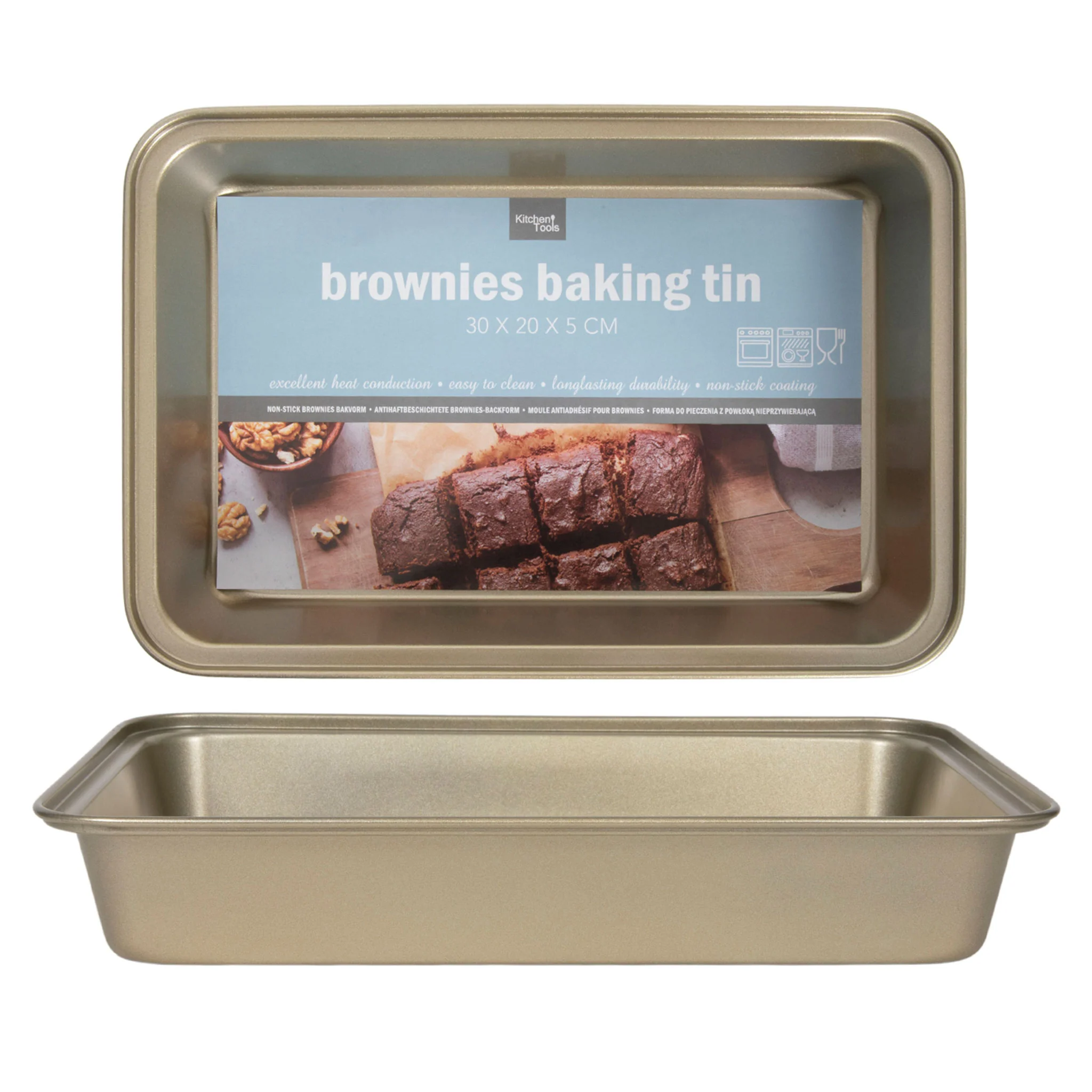 BAKERY Tavă cuptor, inox, L.30cm