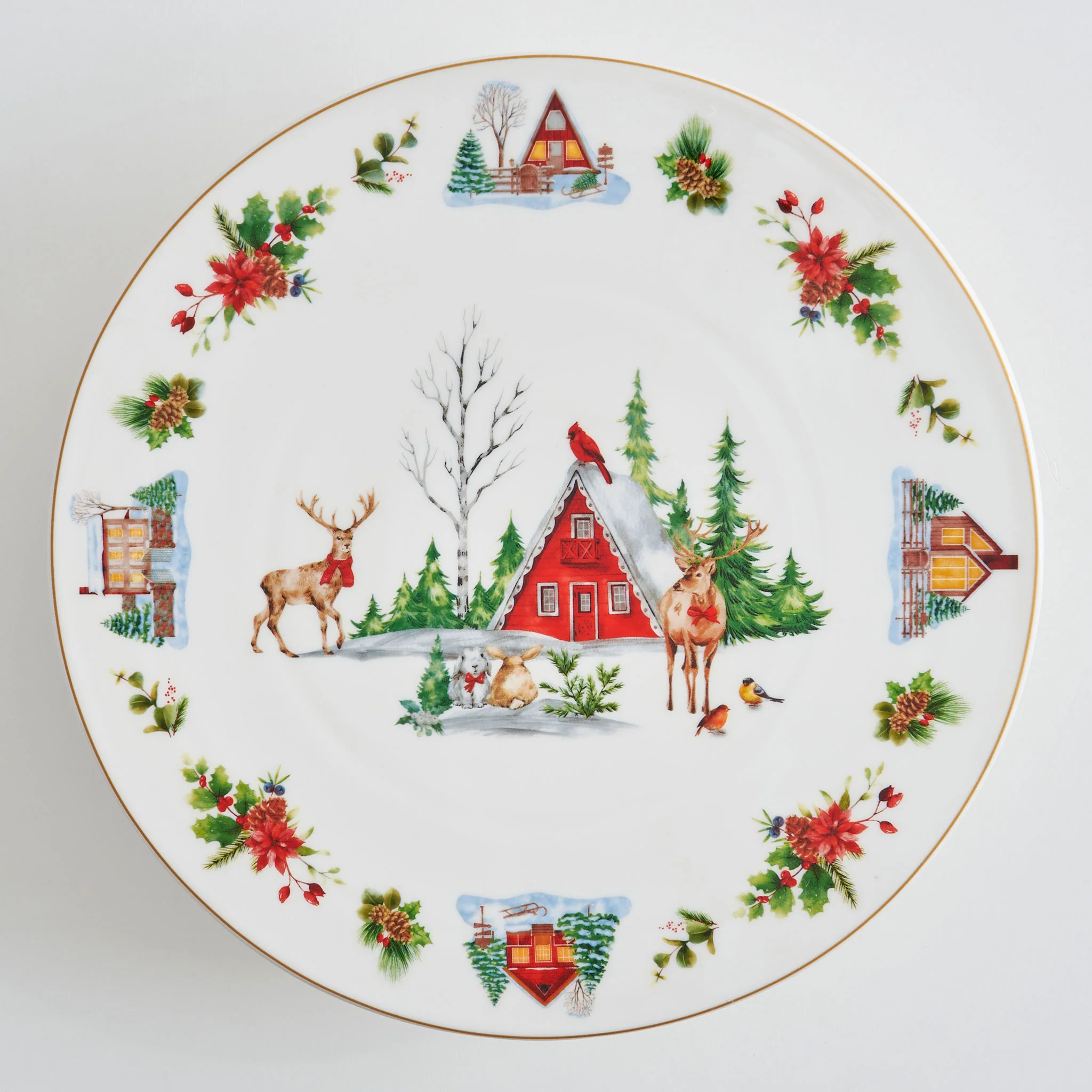 WONDERLAND Platou tort, porțelan, D.32cm - Image 5