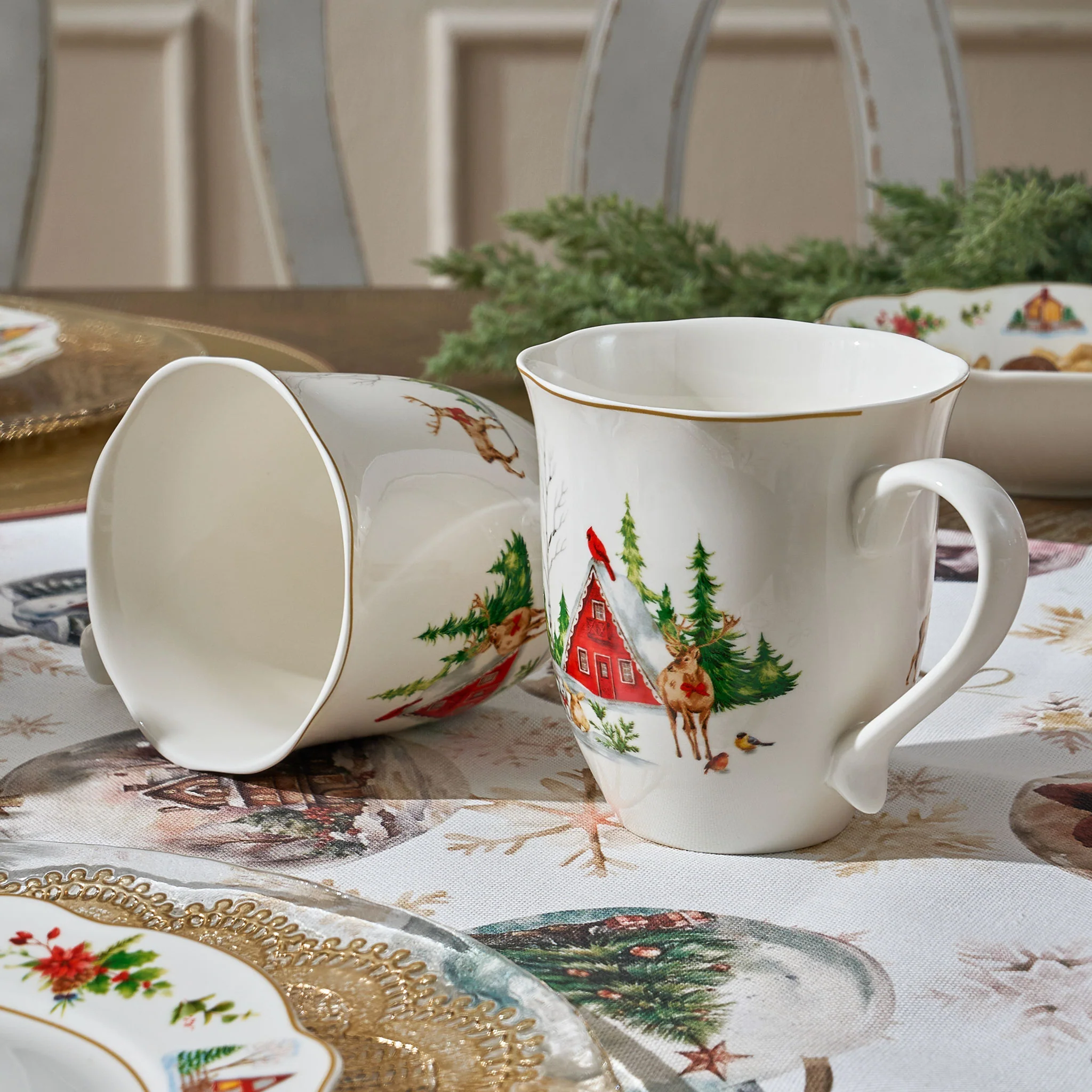 WONDERLAND Set 2 căni, porțelan, 420ml - Image 2