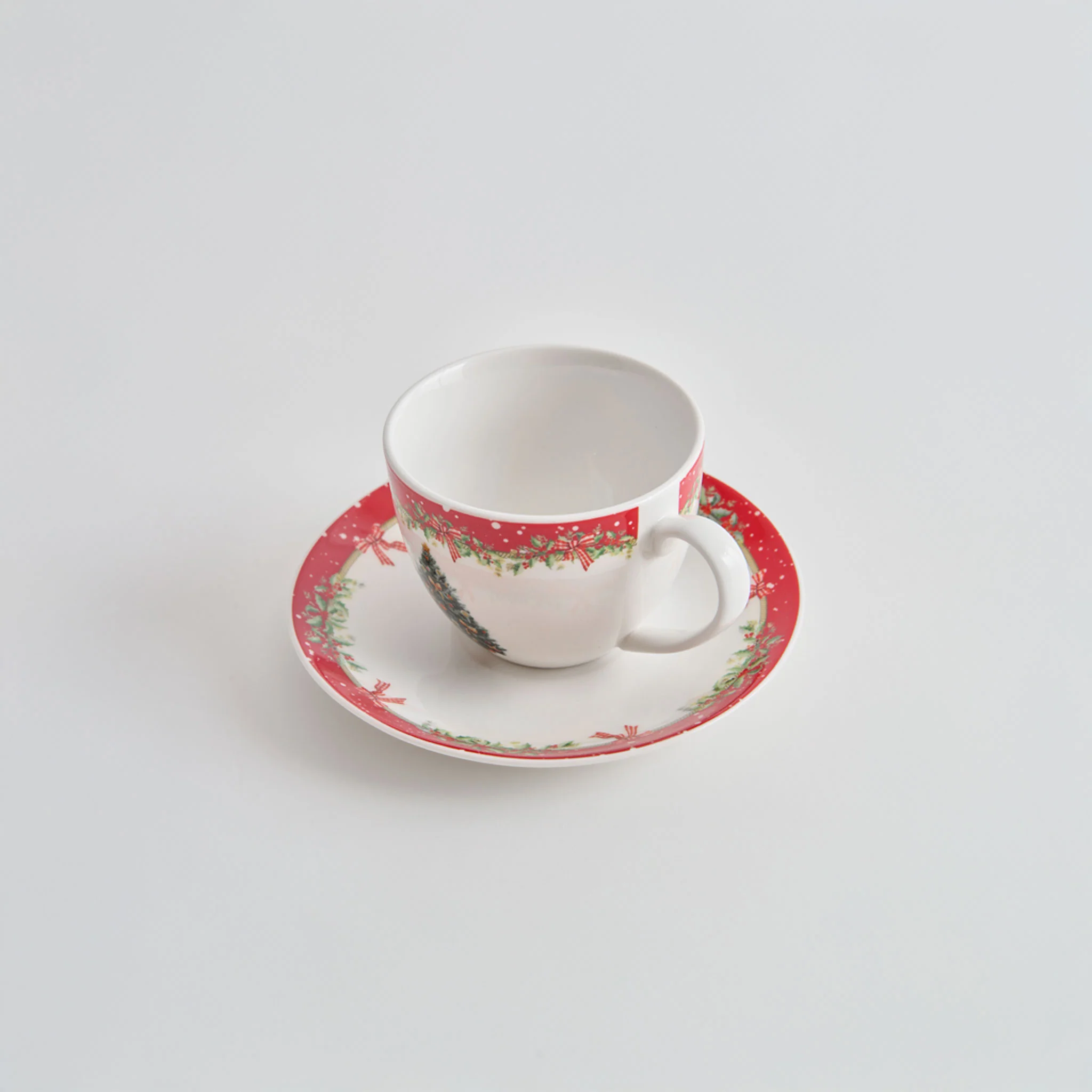MAGIC CHRISTMAS Set 2 cești și farfurioare, porțelan, 240ml - Image 5