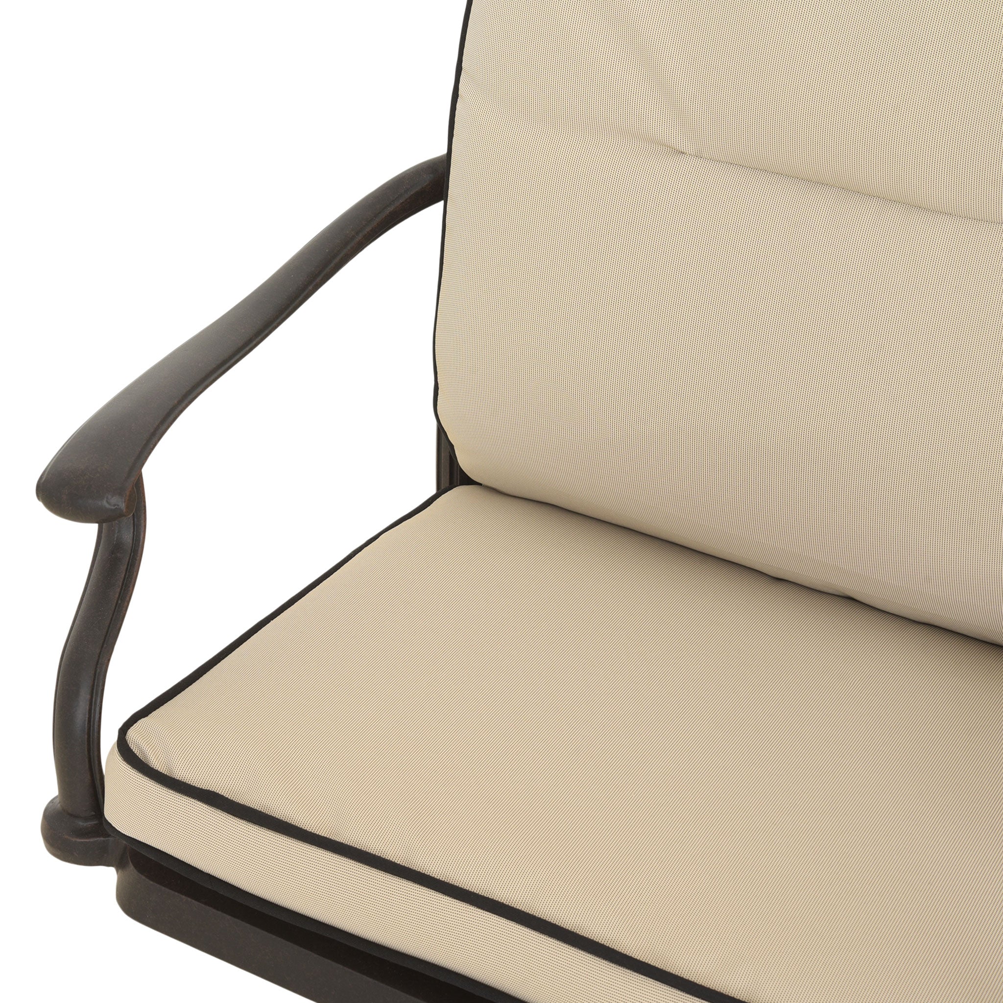 KINGSTON Set mobilier terasă/grădină, 2 scaune balansoare/rotative - Image 6