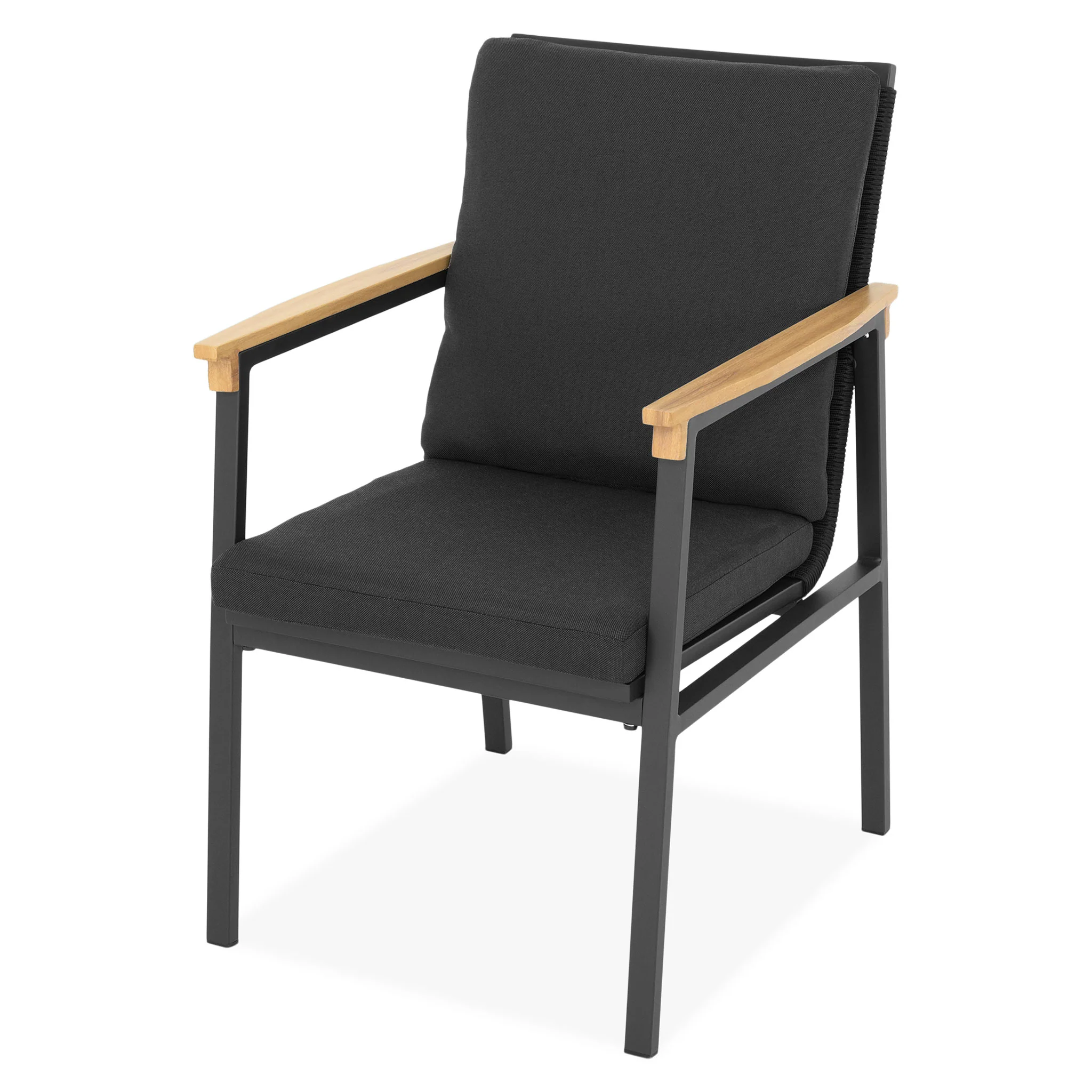 ALESSIA Set mobilier terasă/grădină, 4 scaune suprapozabile - Image 3