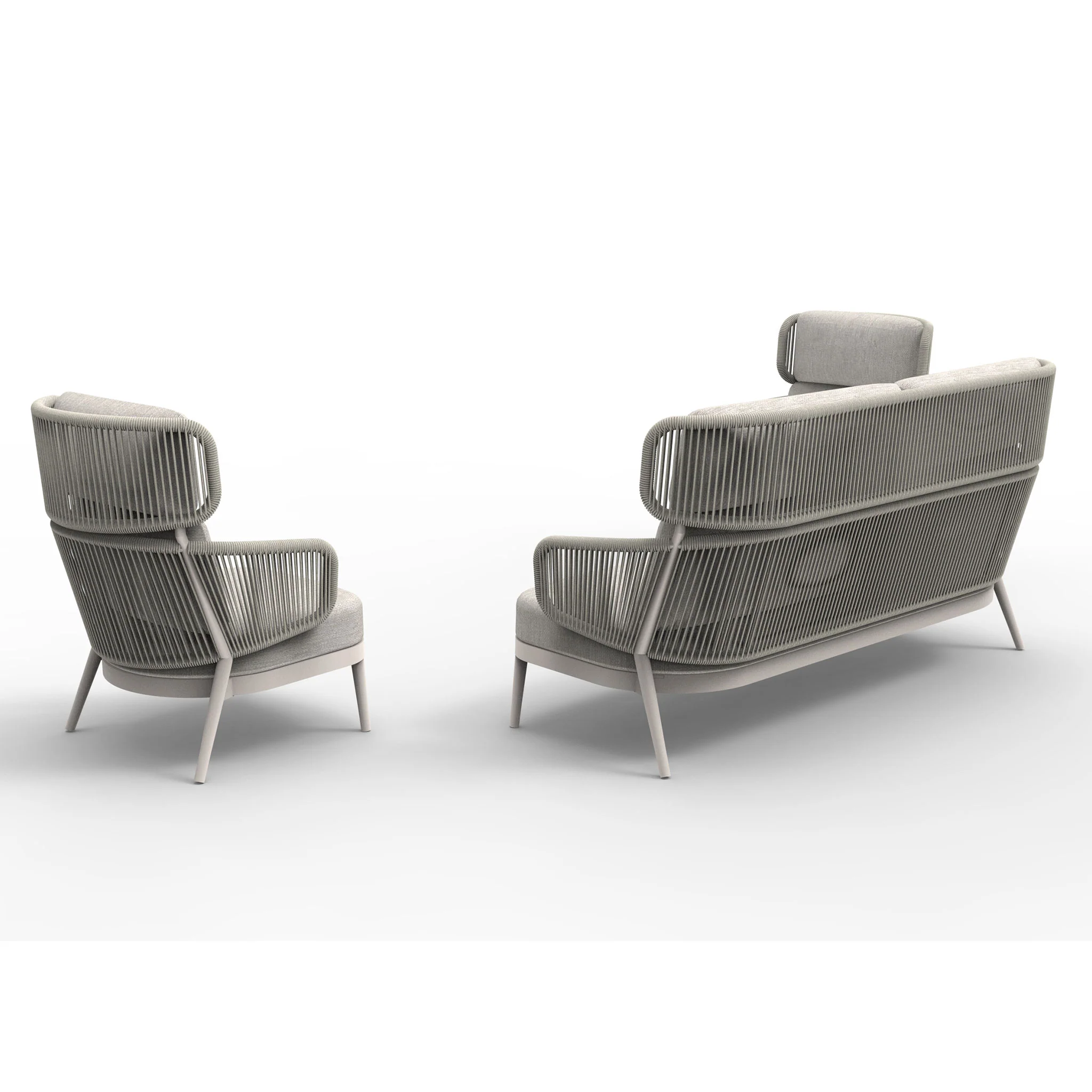 BILBAO Set mobilier terasă/grădină, 2 fotolii și canapea - Image 3