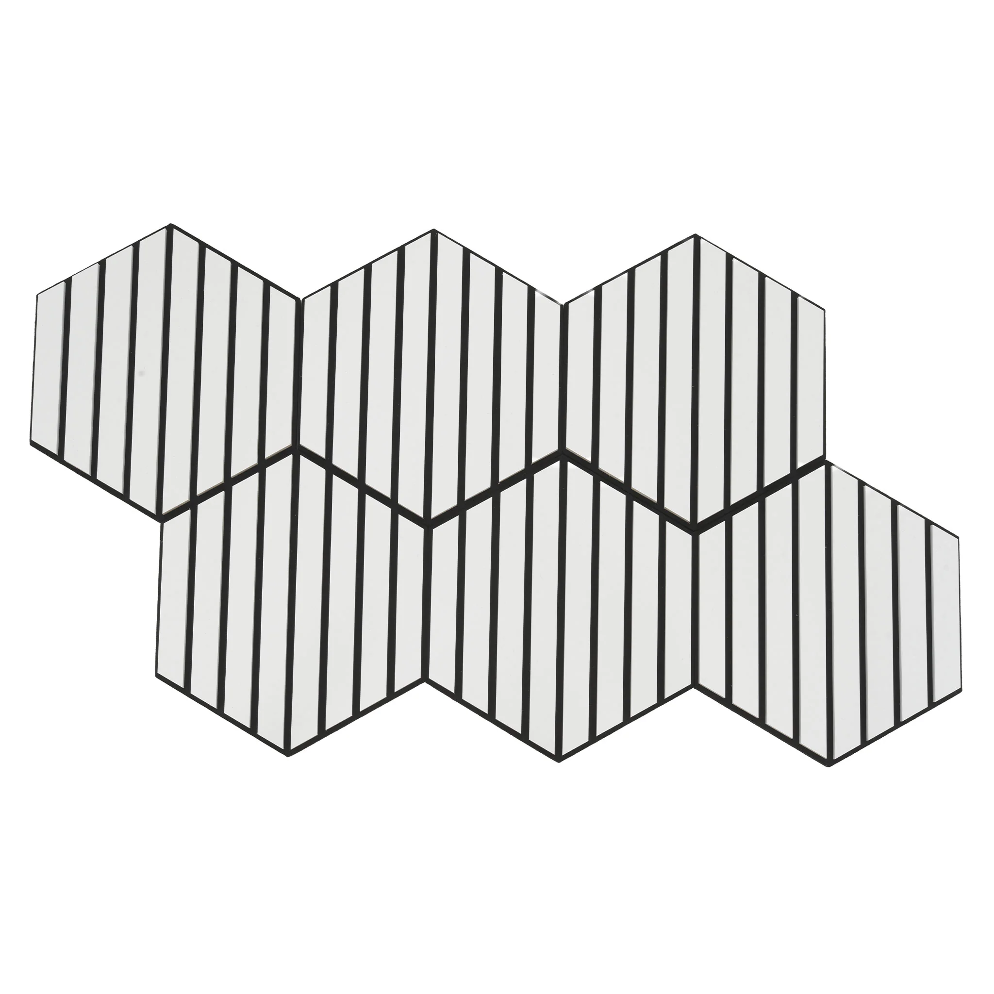 DECORIF Set 6 panouri decorative acustice hexagonale pentru perete - Image 18