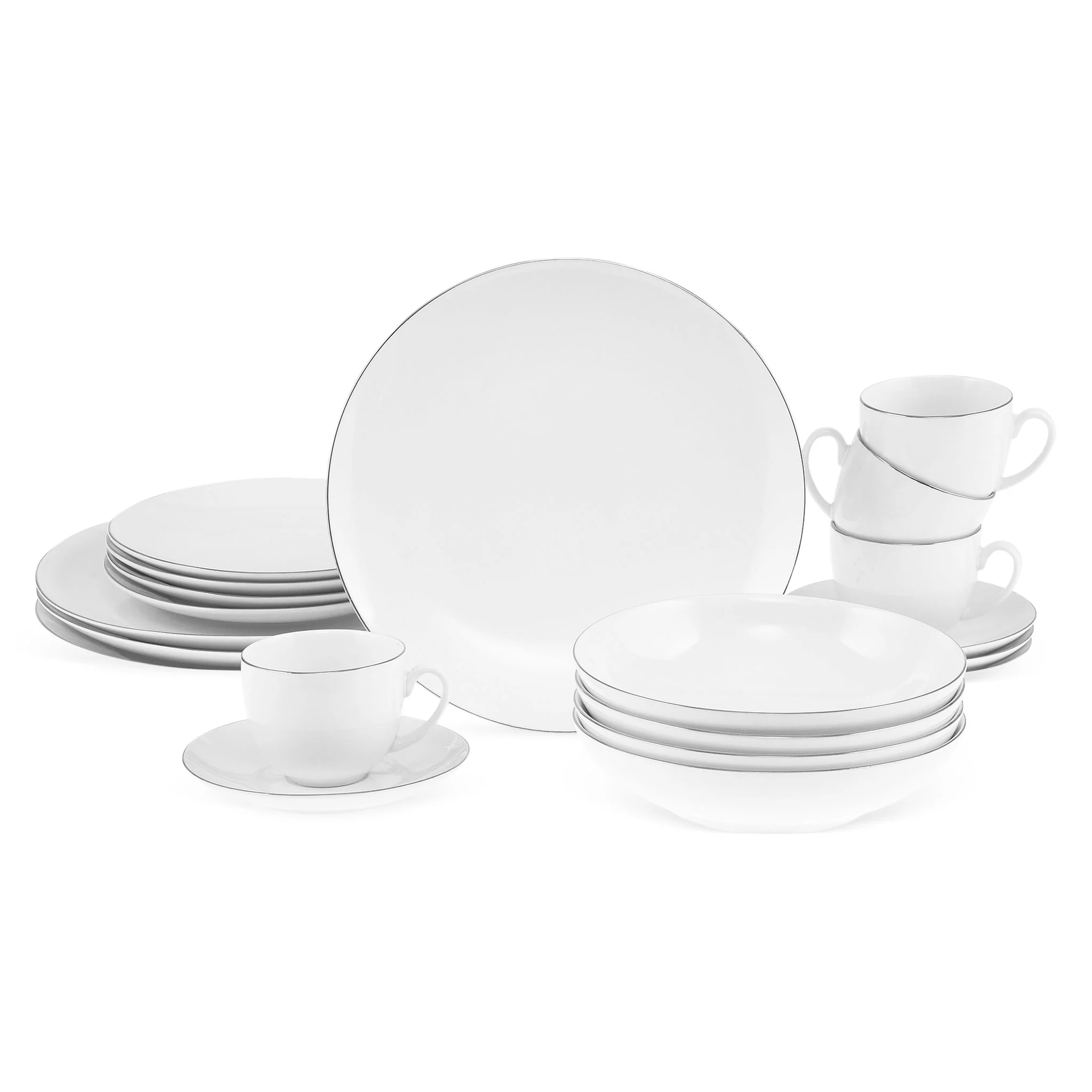 CLARA Set veselă, porțelan, 20 piese - Image 13