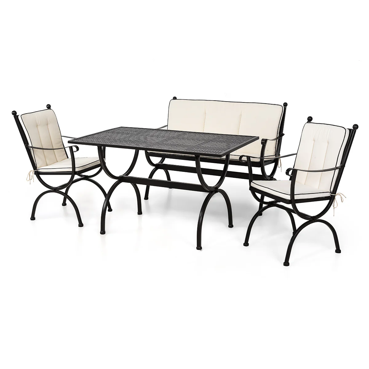 ROMEO Set mobilier terasă/grădină, 2 scaune, banchetă și masă - Image 2