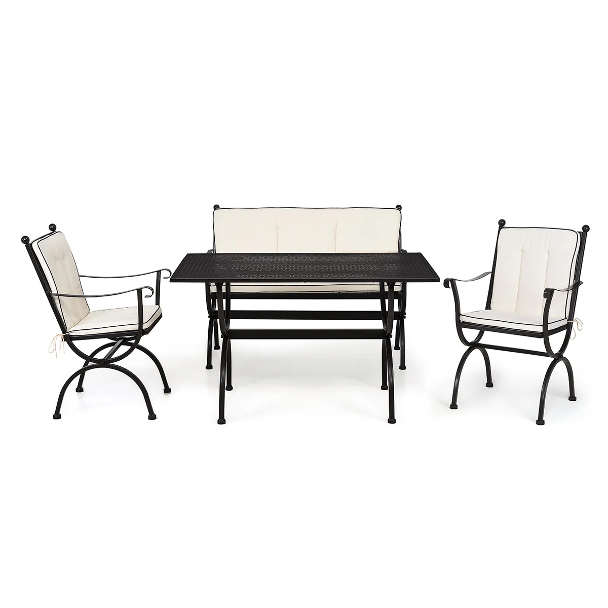 ROMEO Set mobilier terasă/grădină, 2 scaune, banchetă și masă - Image 3