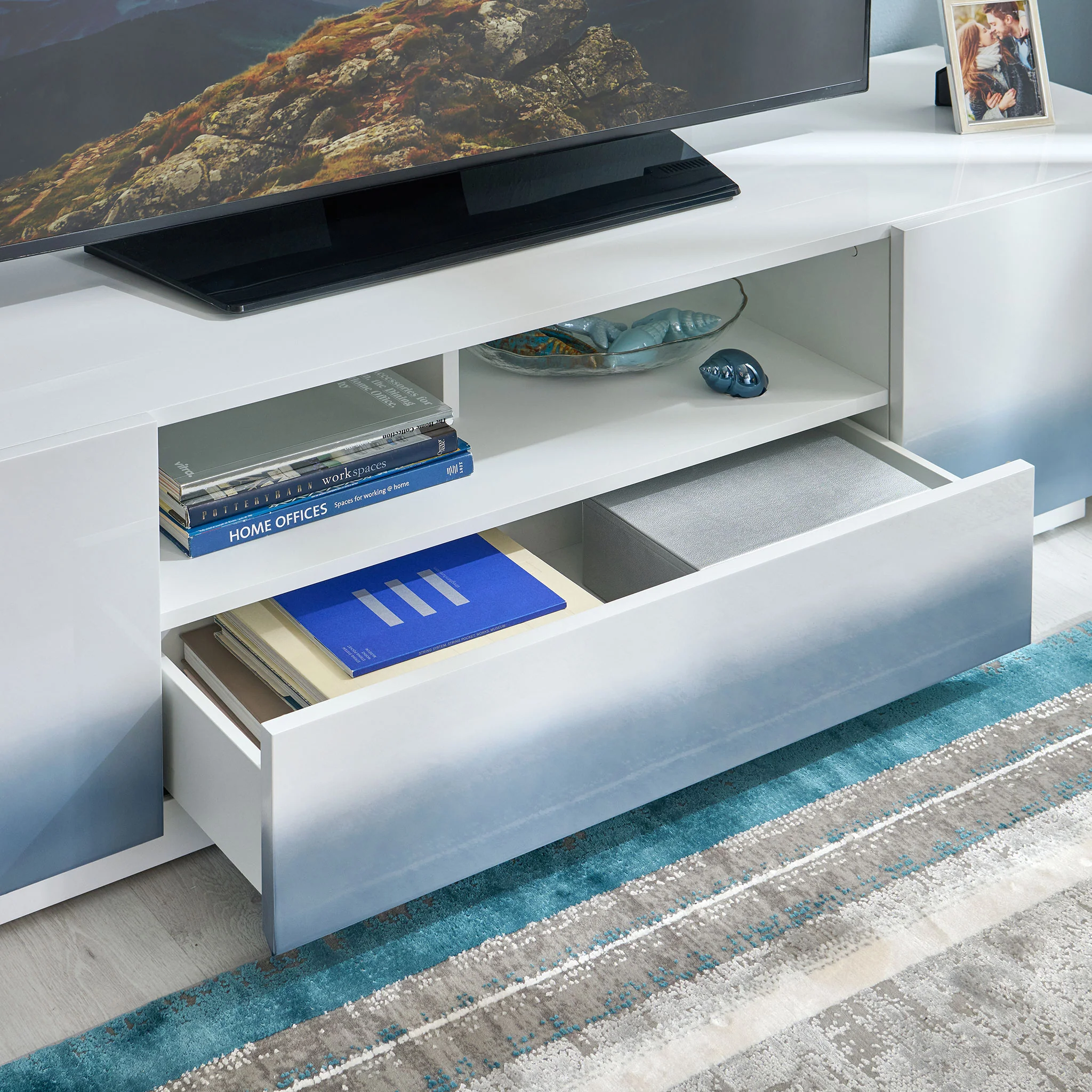 ATLANTIC Comodă TV 2 uși, 1 sertar - Image 6