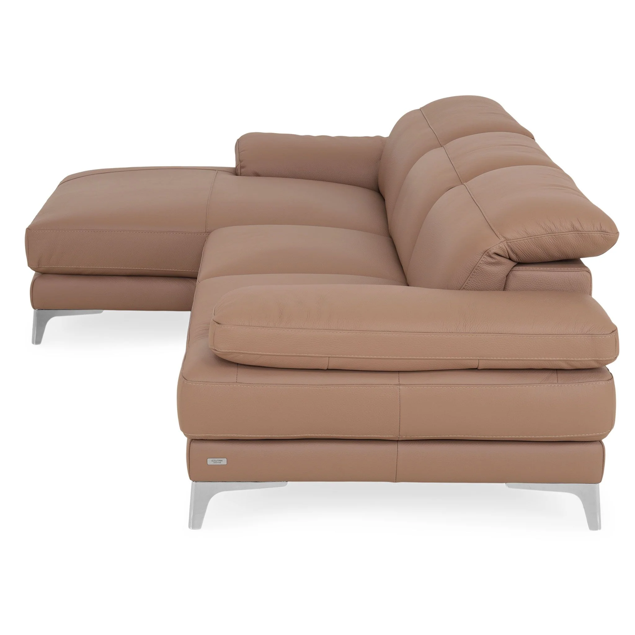 NATUZZI EDITIONS BLISS Colțar șezlong stânga/dreapta, mecanism brațe și tetiere, piele - Image 29