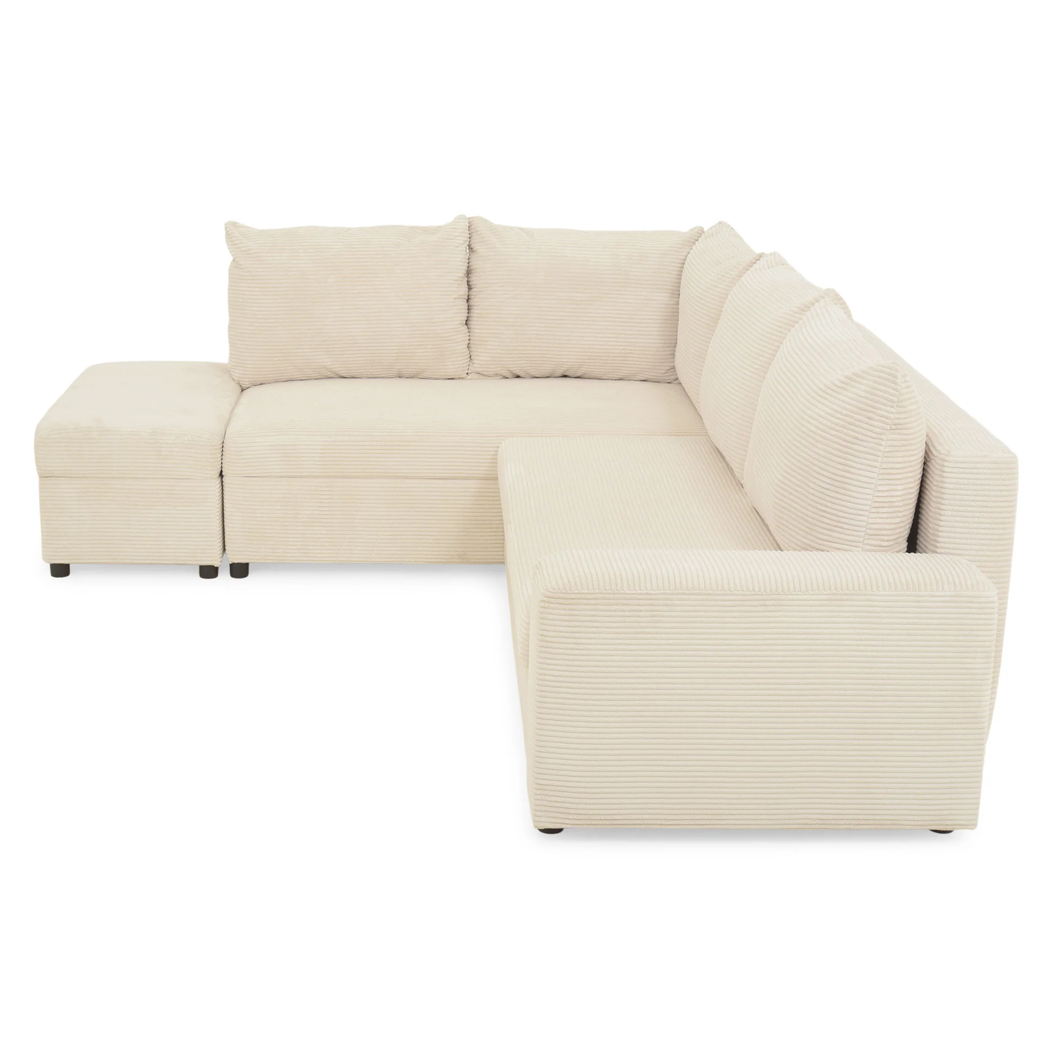 SAVIO Colțar extensibil, șezlong interschimbabil, spațiu depozitare inclus, stofă - Image 11