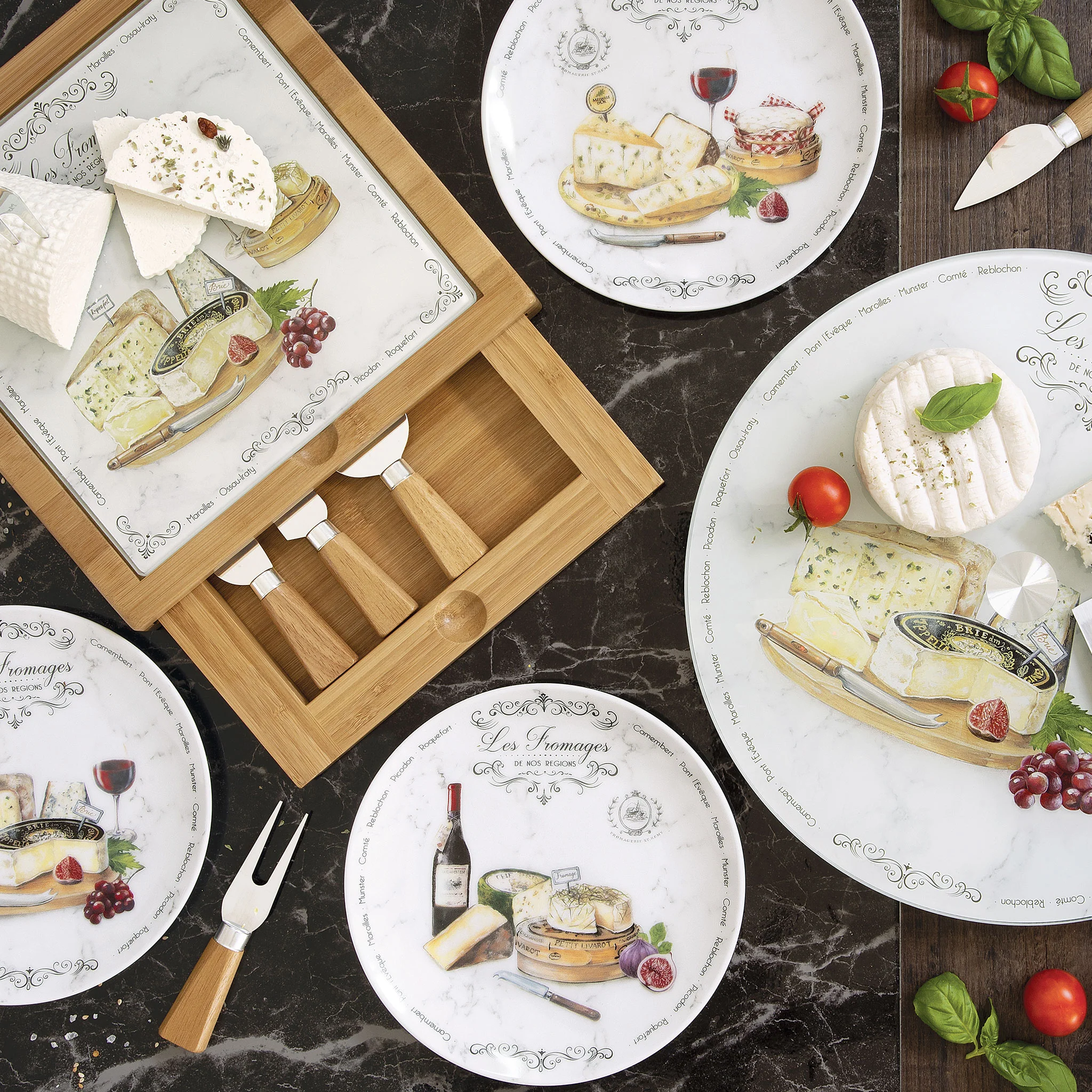 LES FROMAGES Set 5 piese servire brânzeturi - Image 2