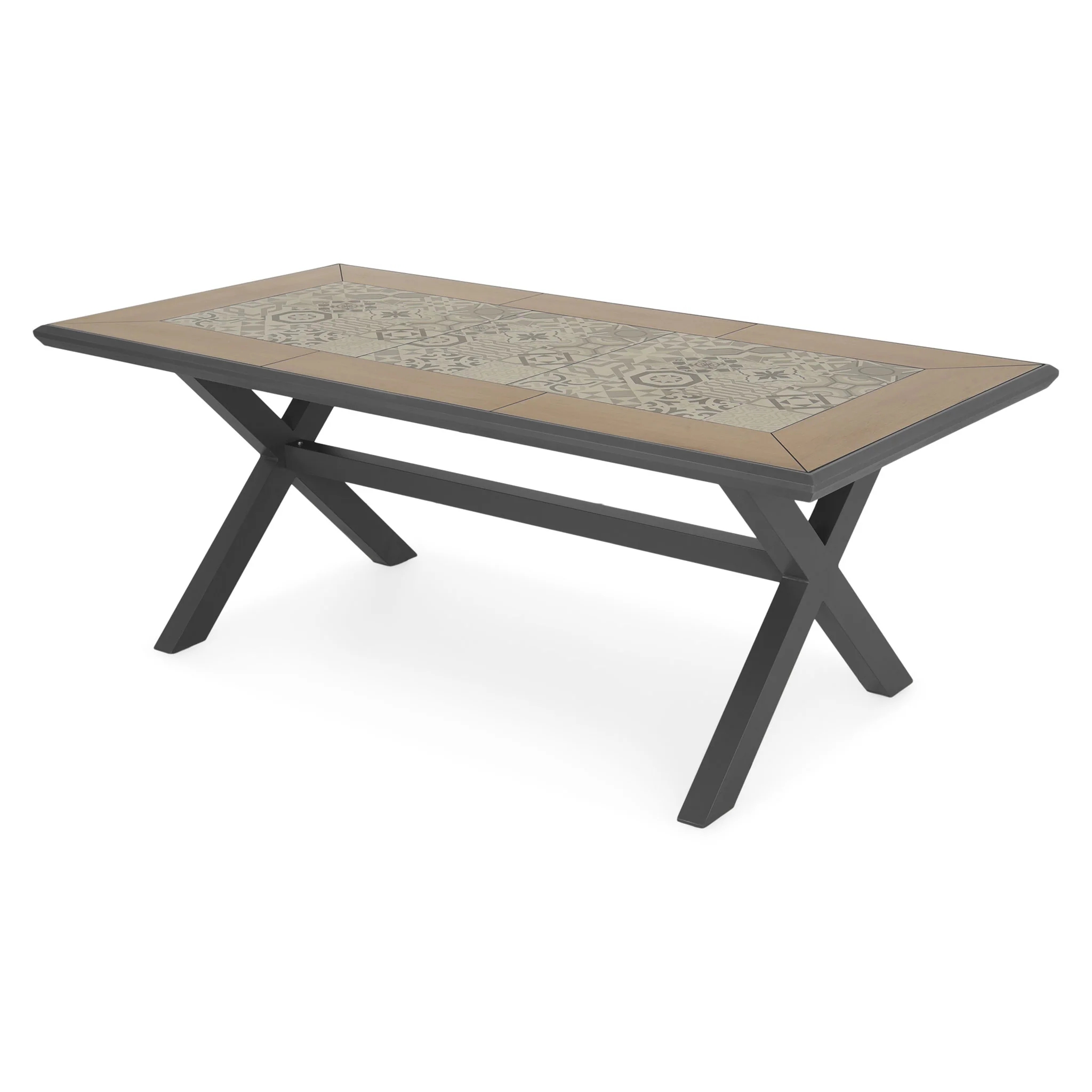 PAFOS Set mobilier terasă/grădină, masă și 6 scaune - Image 9