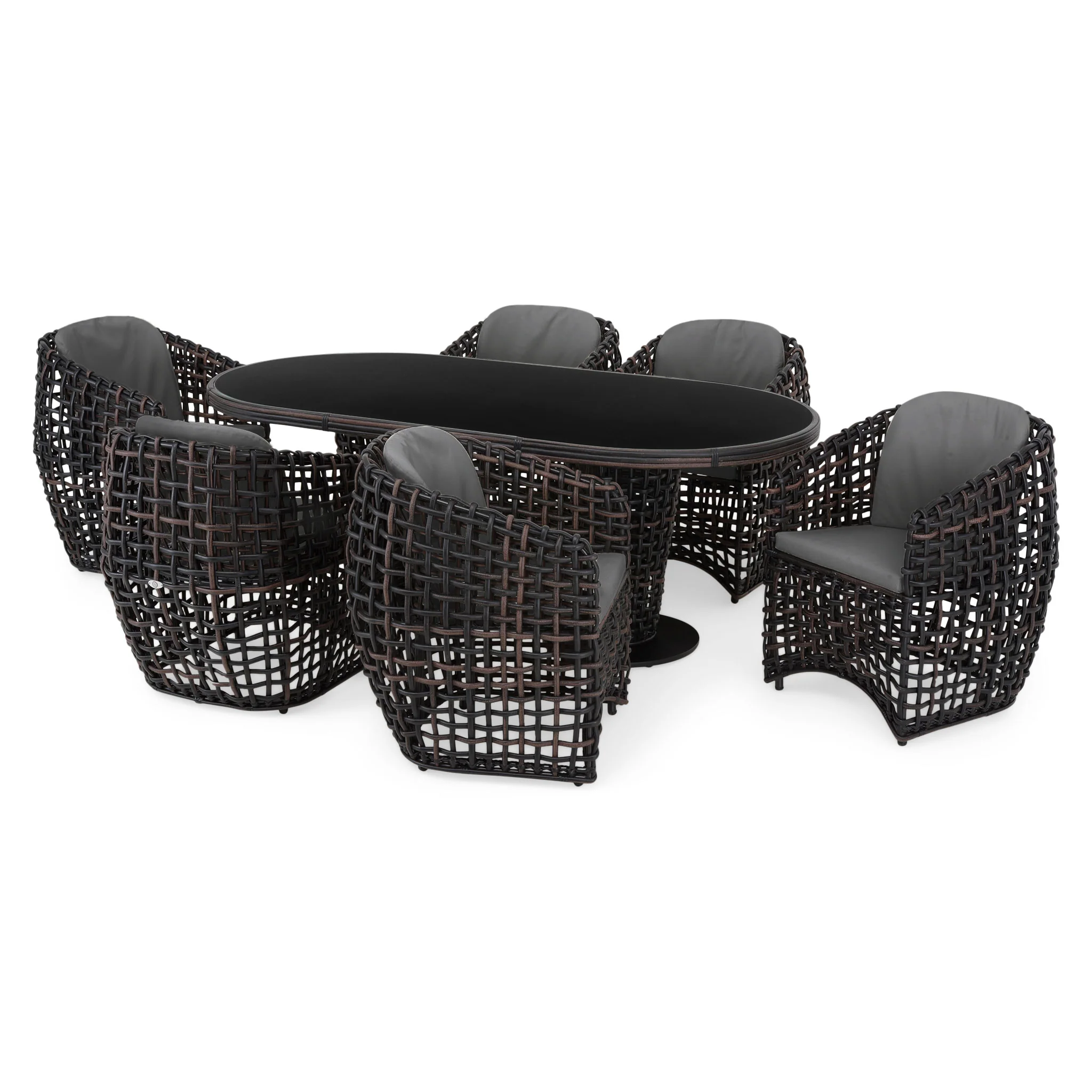 DINASTY Set mobilier terasă/grădină, 6 scaune și masă - Image 14