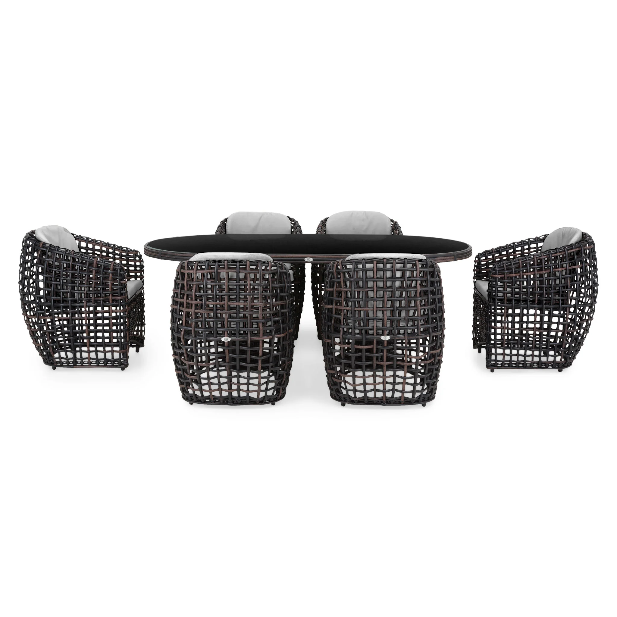 DINASTY Set mobilier terasă/grădină, 6 scaune și masă - Image 45