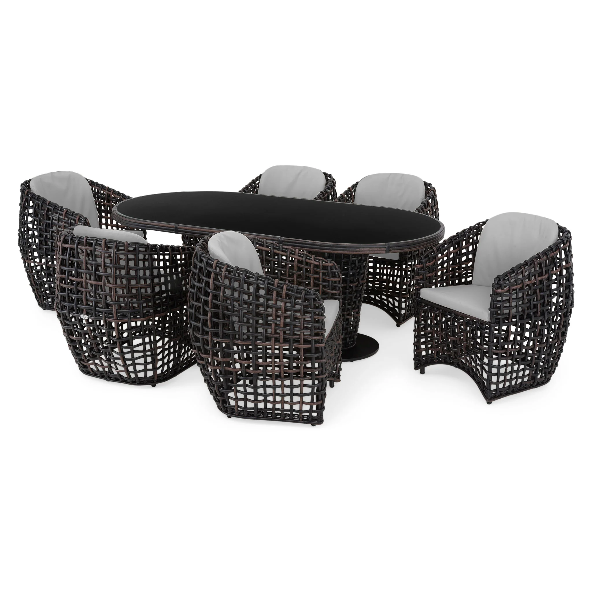 DINASTY Set mobilier terasă/grădină, 6 scaune și masă - Image 46