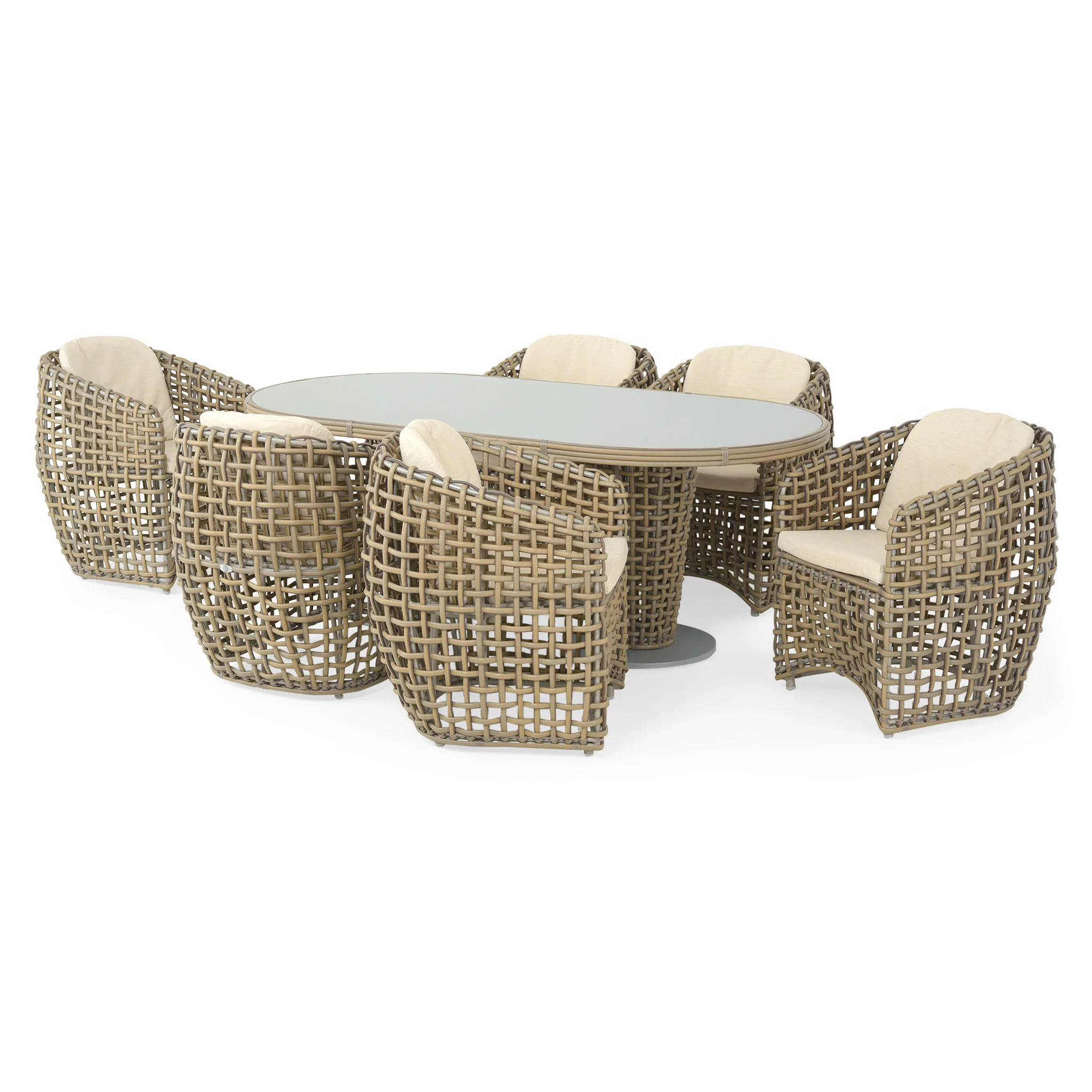 DINASTY Set mobilier terasă/grădină, 6 scaune și masă - Image 8