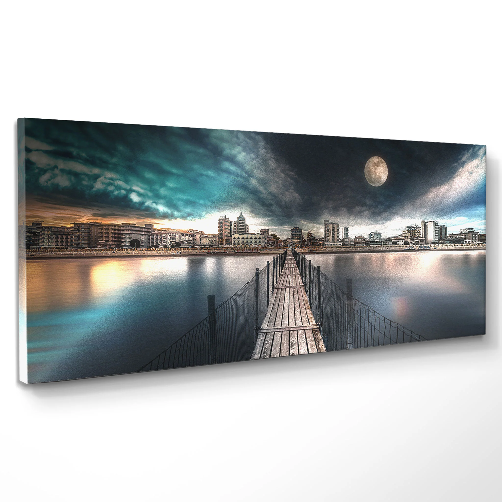 MOON CITY Tablou canvas - Image 3