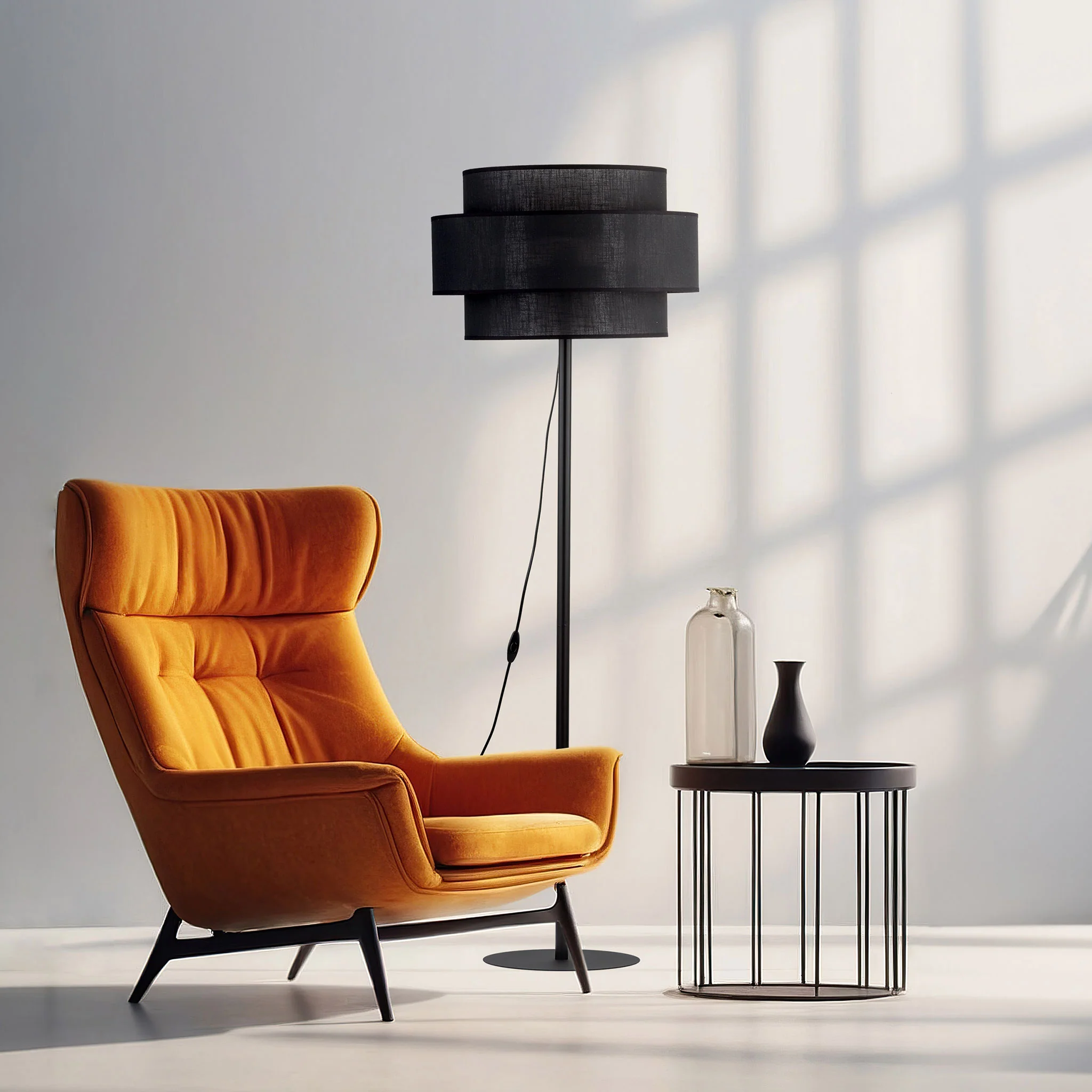 CALISTO BLACK Lampadar 1x15W E27 - Image 3