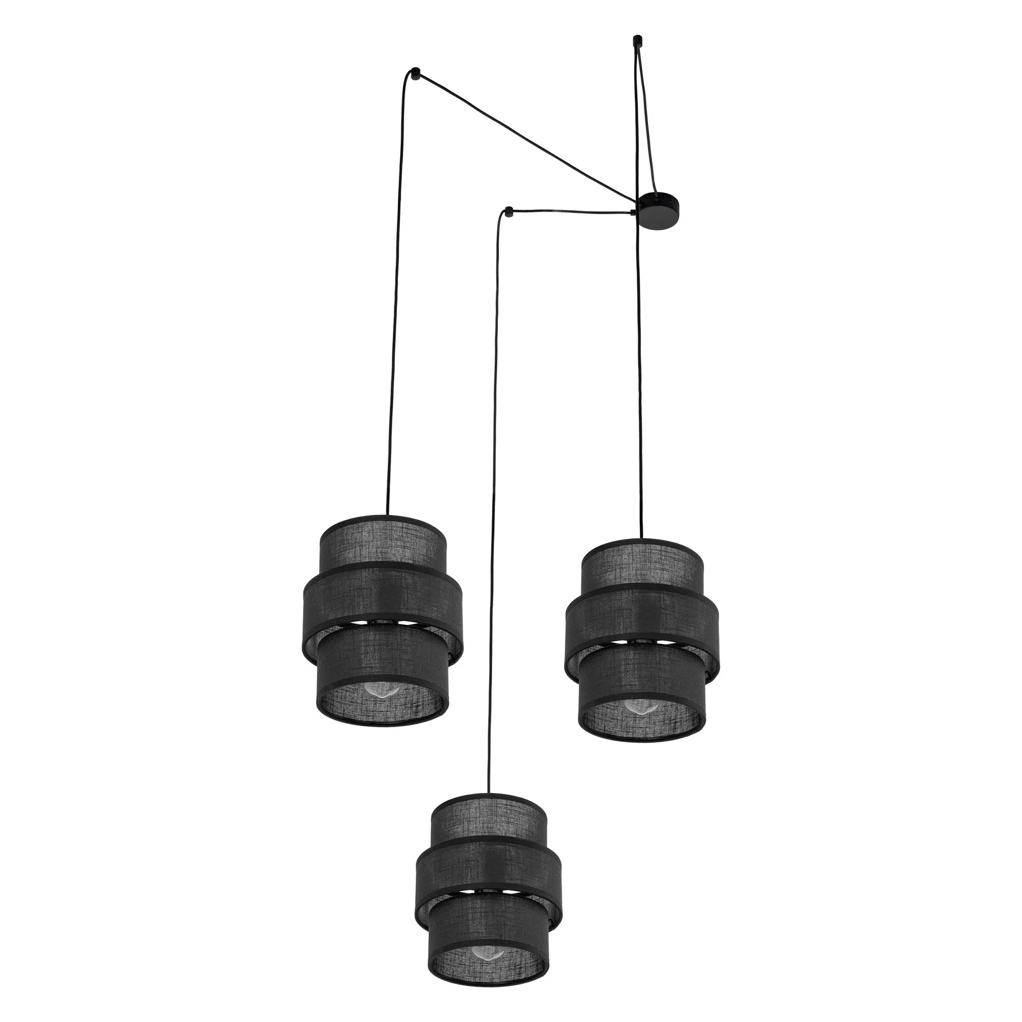 CALISTO BLACK Lustră 3x15W E27 - Image 3