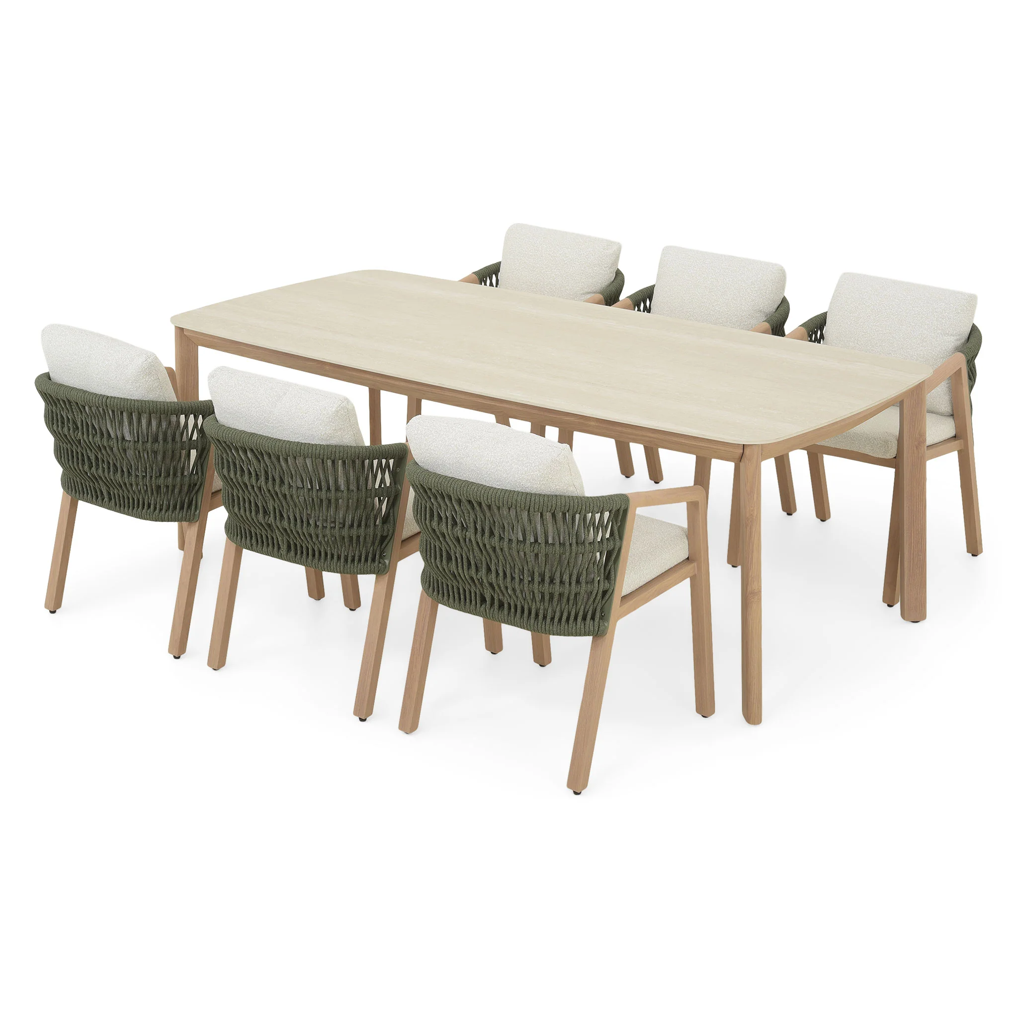 JACOB Set mobilier terasă/grădină, 6 scaune și masă - Image 4