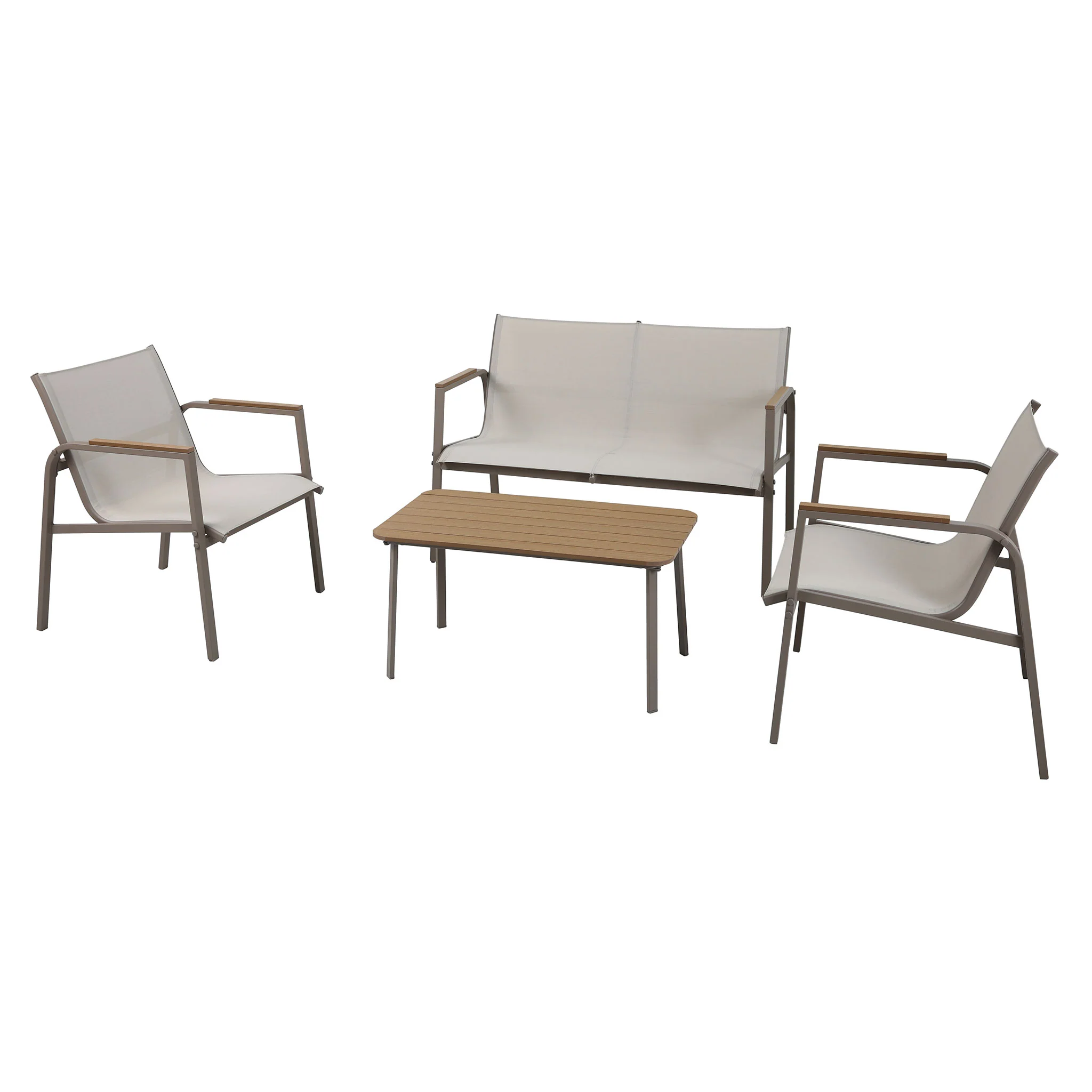 PARMA Set mobilier terasă/grădină, 2 fotolii, canapea și masă - Image 3