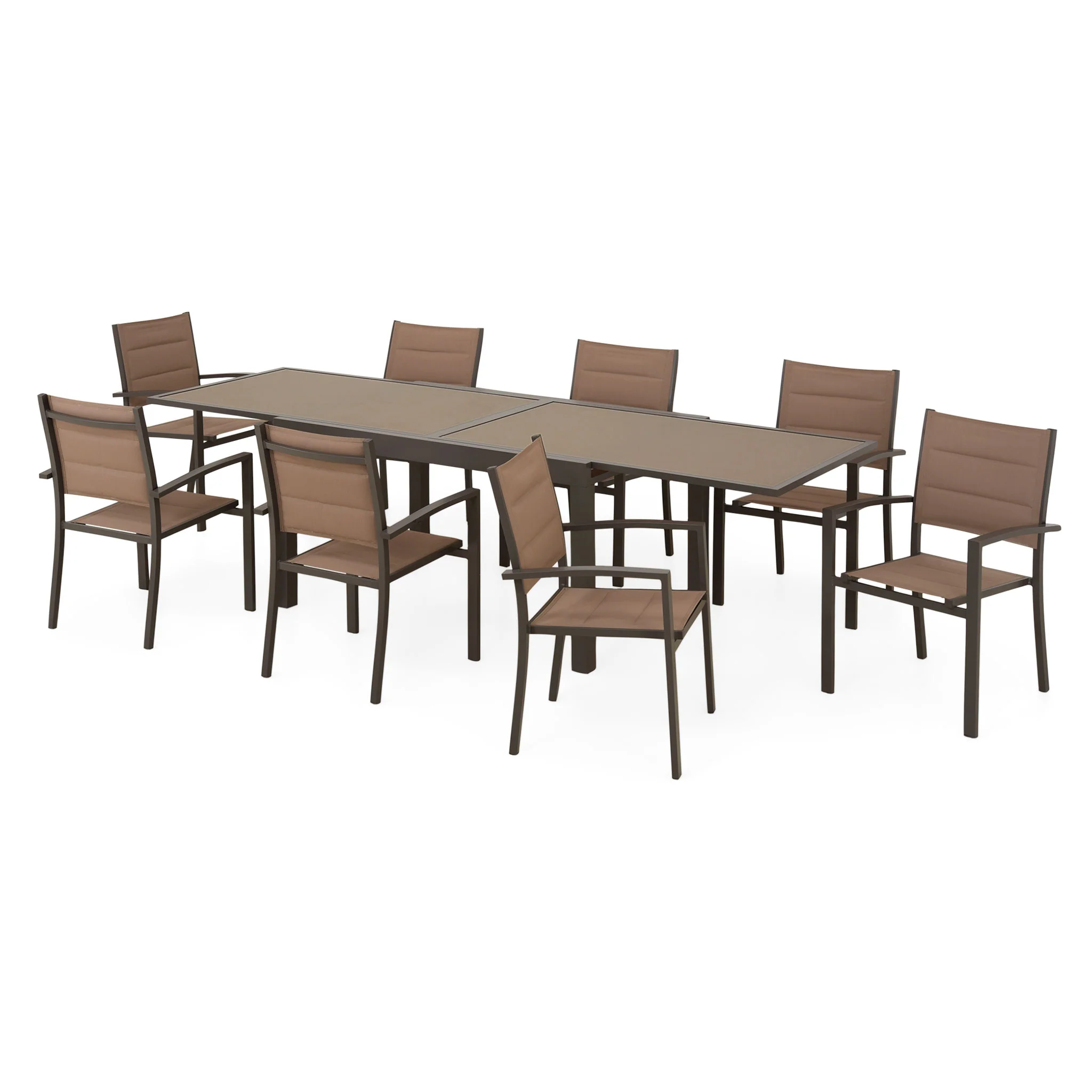 LUCCA Set mobilier terasă/grădină, 8 scaune și masă extensibilă - Image 12