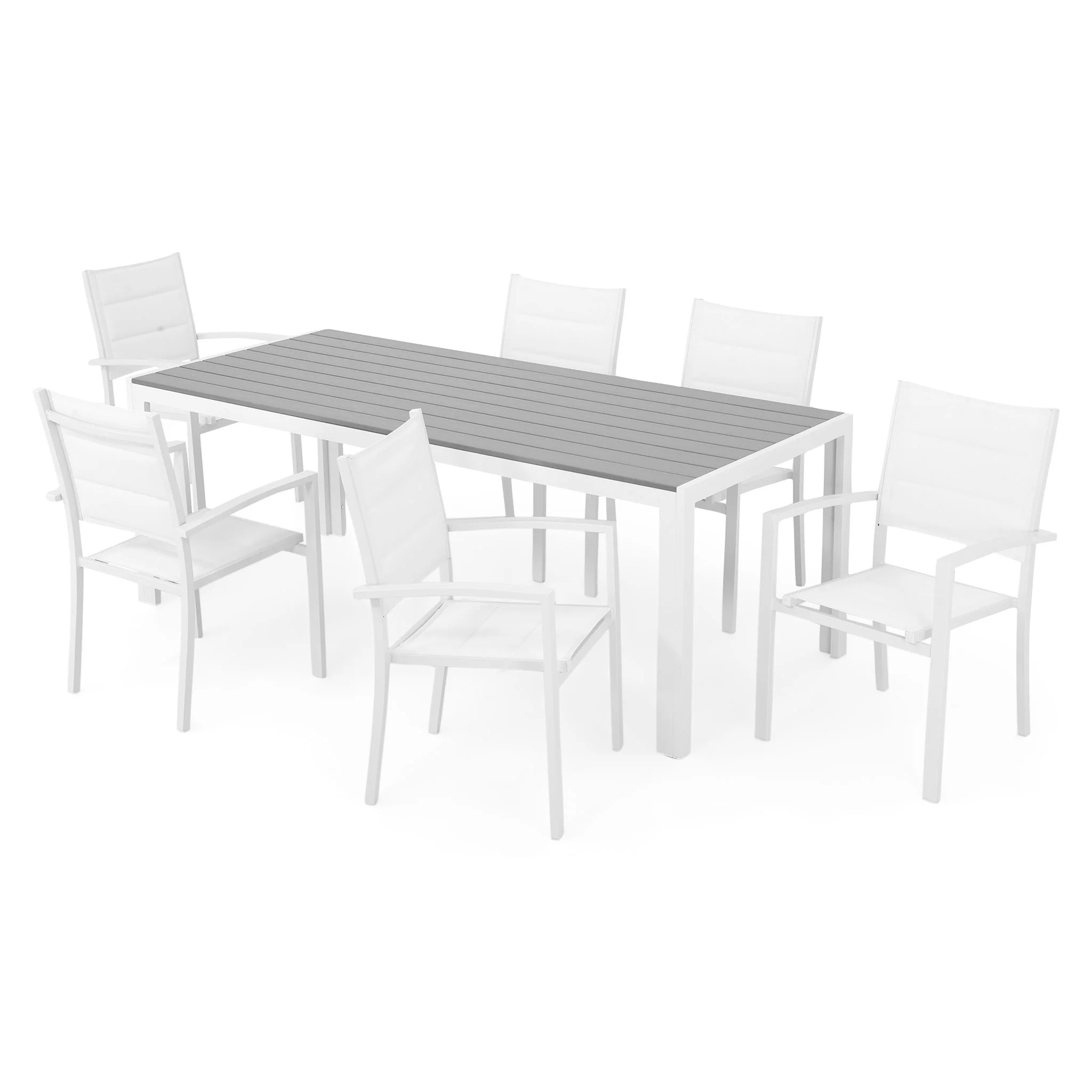 ENCORE/DRESDEN Set mobilier terasă/grădină, 6 scaune și masă - Image 4