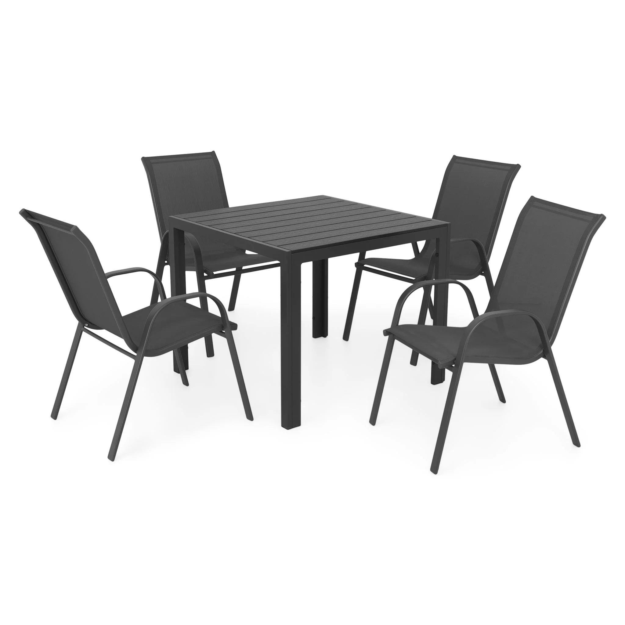 ENCORE/BASIC Set mobilier terasă/grădină, 4 scaune și masă - Image 3