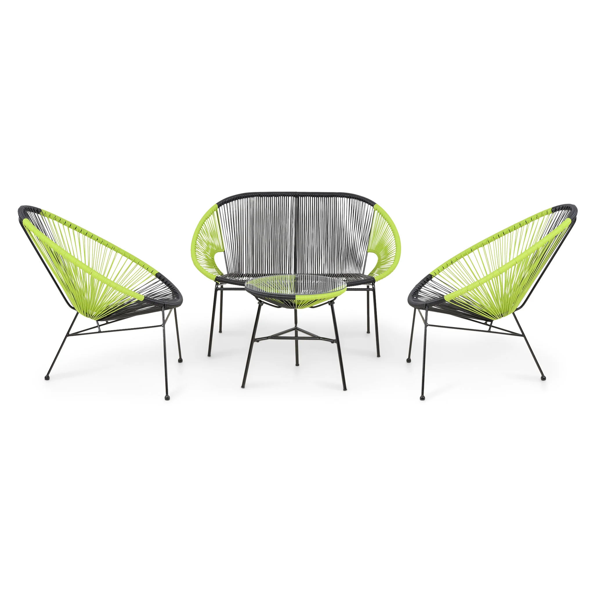 CORFU Set mobilier terasă/grădină 2 fotolii, canapea și măsuță - Image 17
