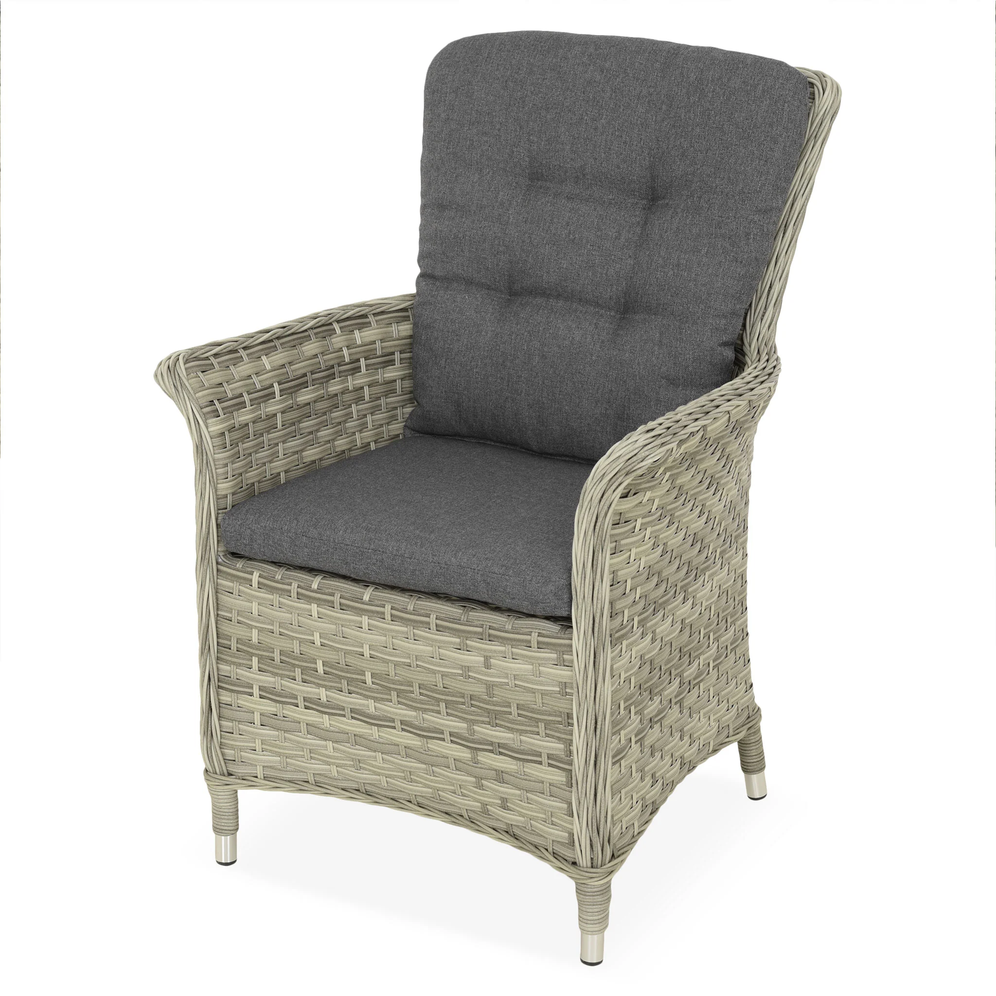 FRESMO Set mobilier terasă/grădină, 6 scaune și masă - Image 5