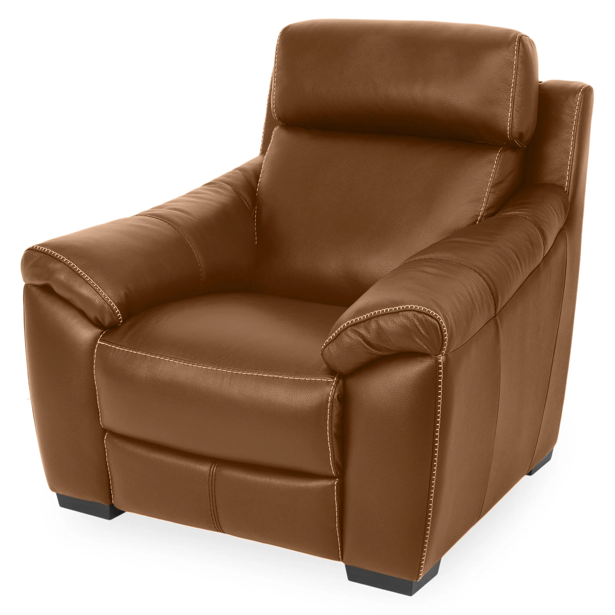 THOMSON Fotoliu cu recliner electric și mecanism tetieră, piele - Image 113