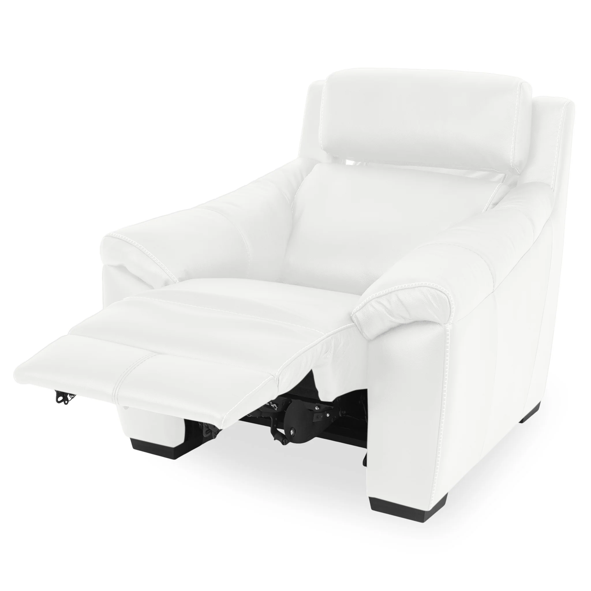 THOMSON Fotoliu cu recliner electric și mecanism tetieră, piele - Image 25