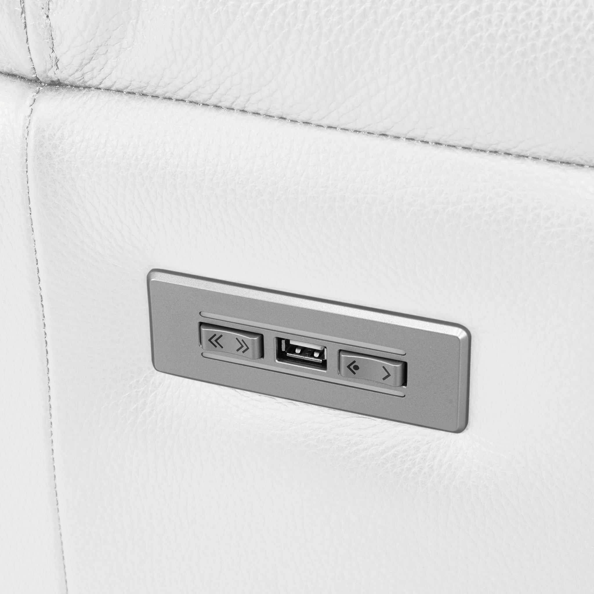 THOMSON Fotoliu cu recliner electric și mecanism tetieră, piele - Image 33