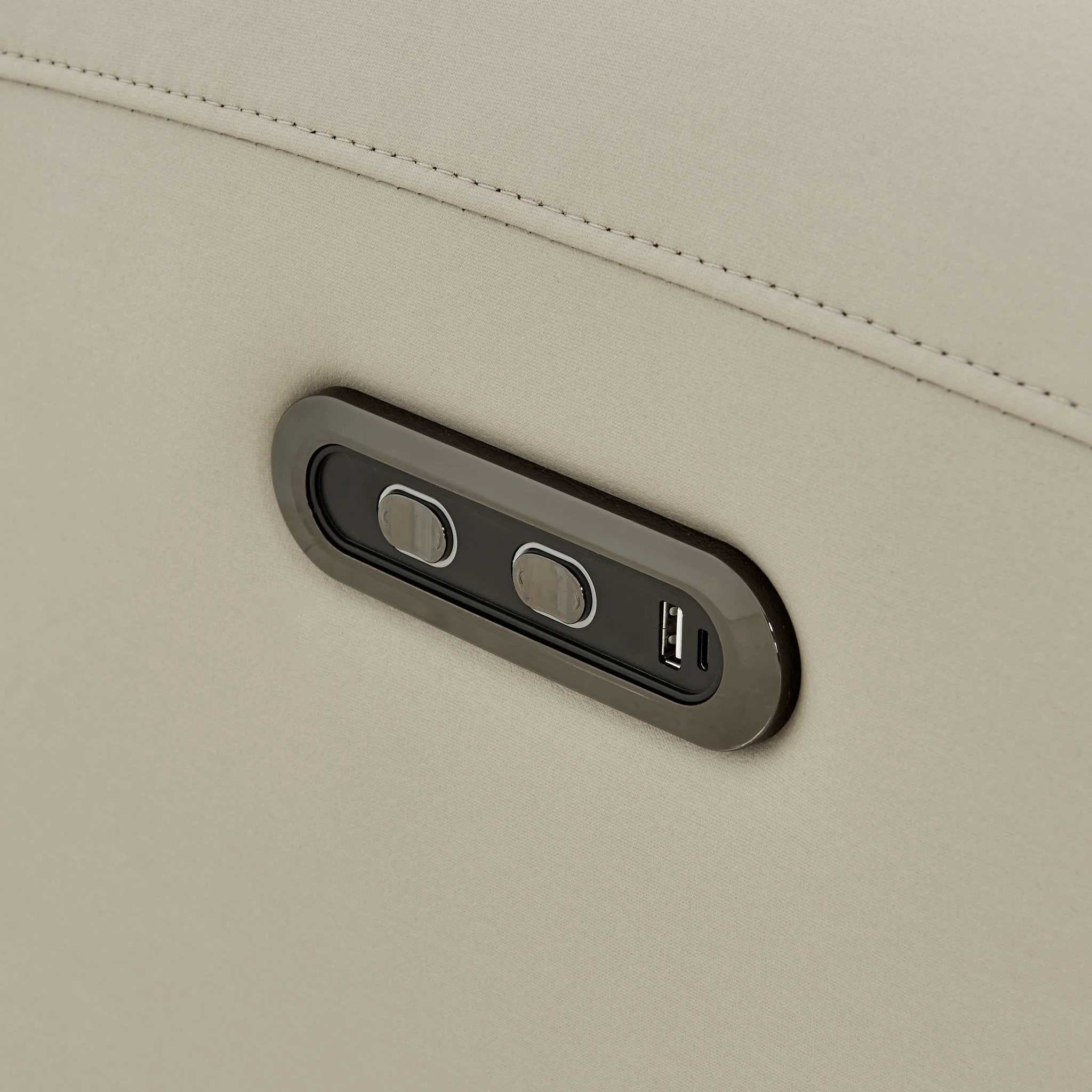 NEBRASKA Fotoliu, recliner electric și port USB, stofă - Image 15