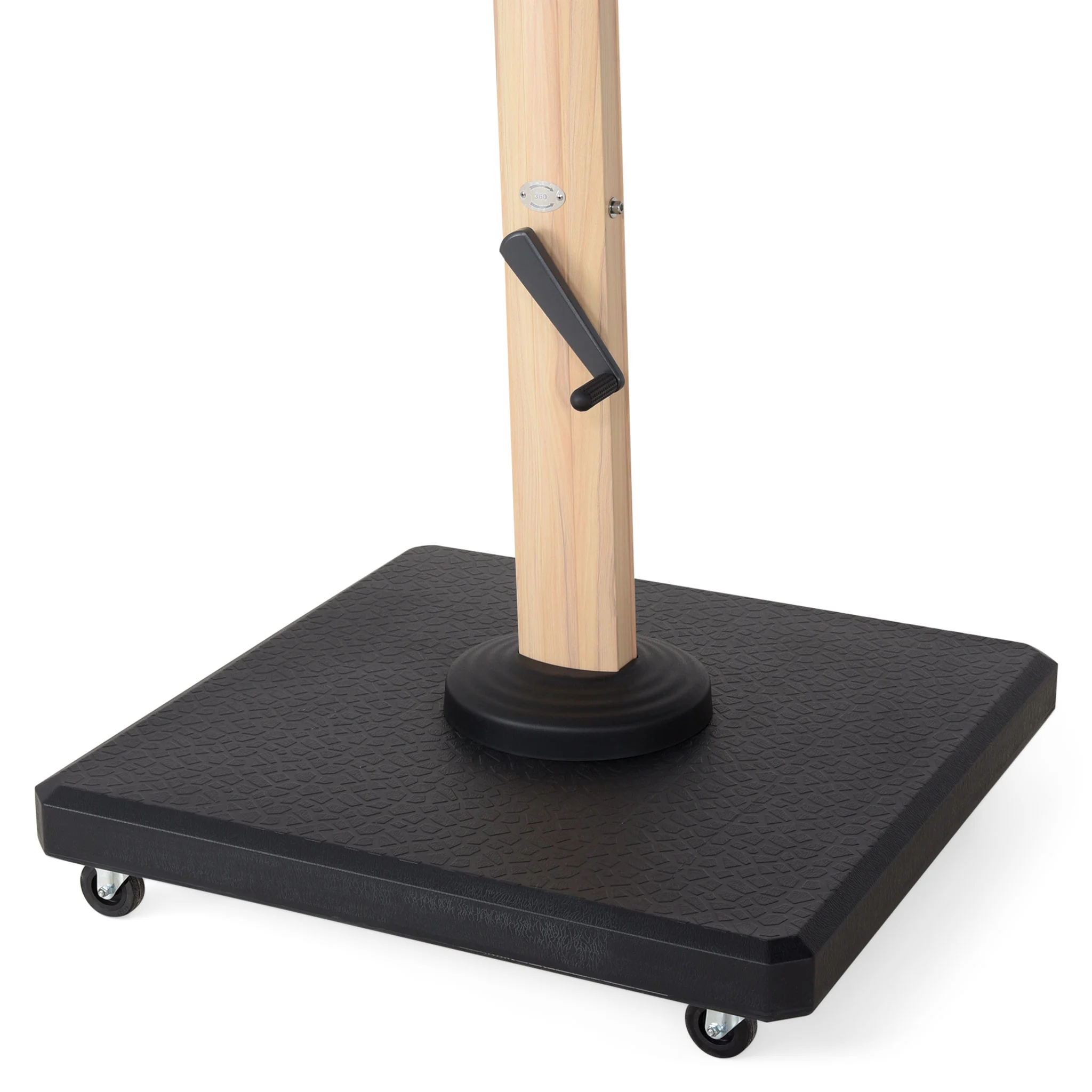 LUX WOOD Umbrelă cu LED, bază inclusă, 300x400cm - Image 12