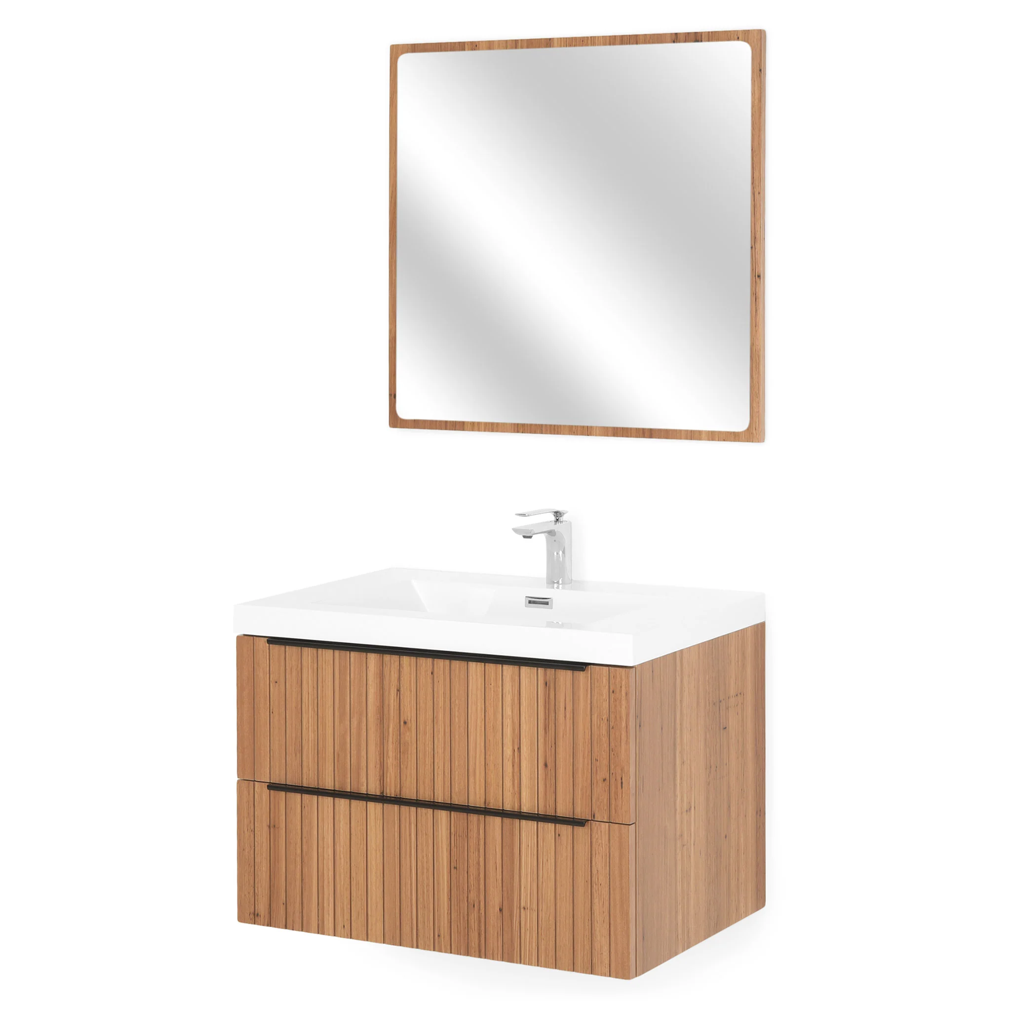HARVEY Set mobilier baie, mască lavoar, lavoar și oglindă - Image 2