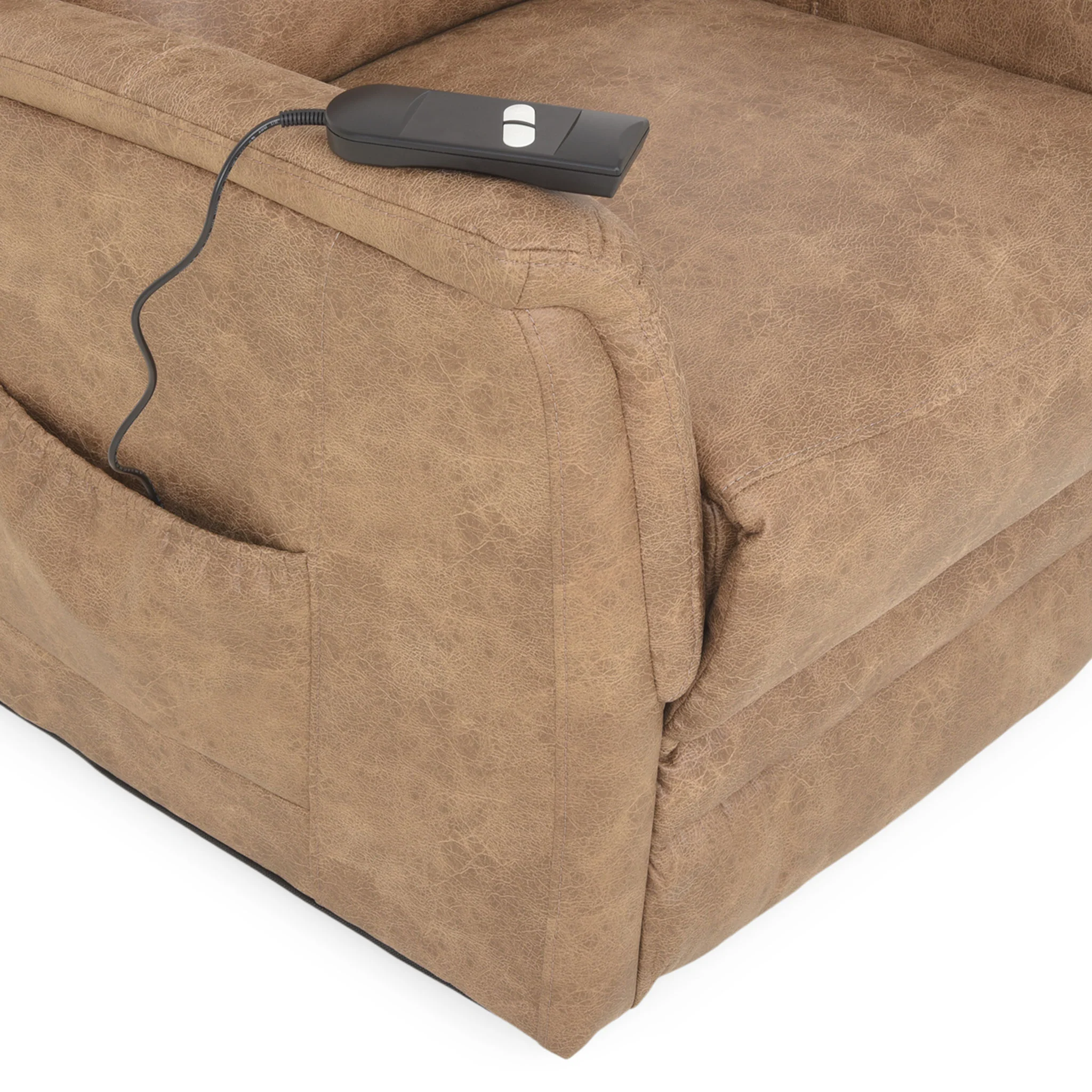 KARL Fotoliu cu recliner electric, stofă - Image 14