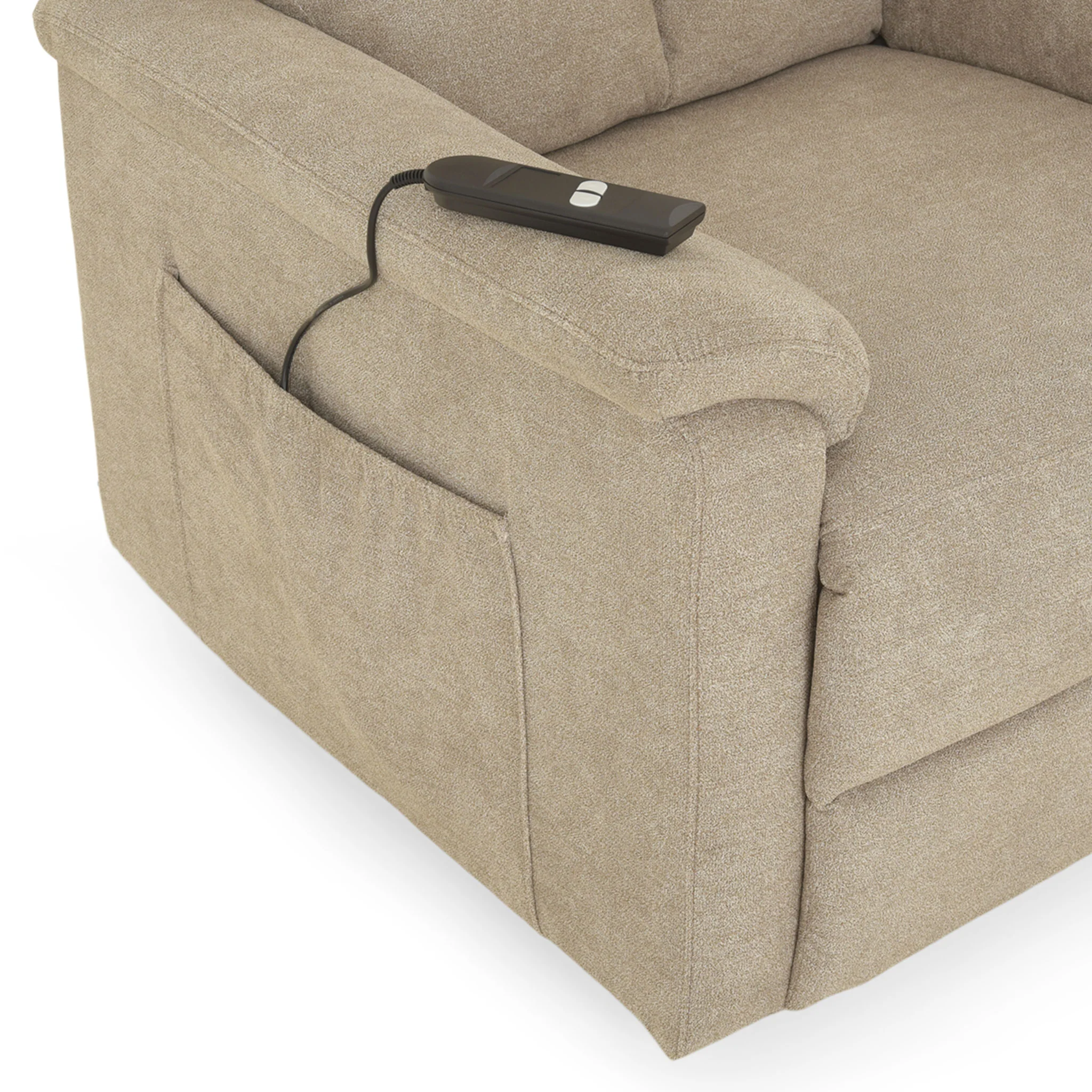 NAMPA Fotoliu, lift și recliner electric, stofă - Image 15
